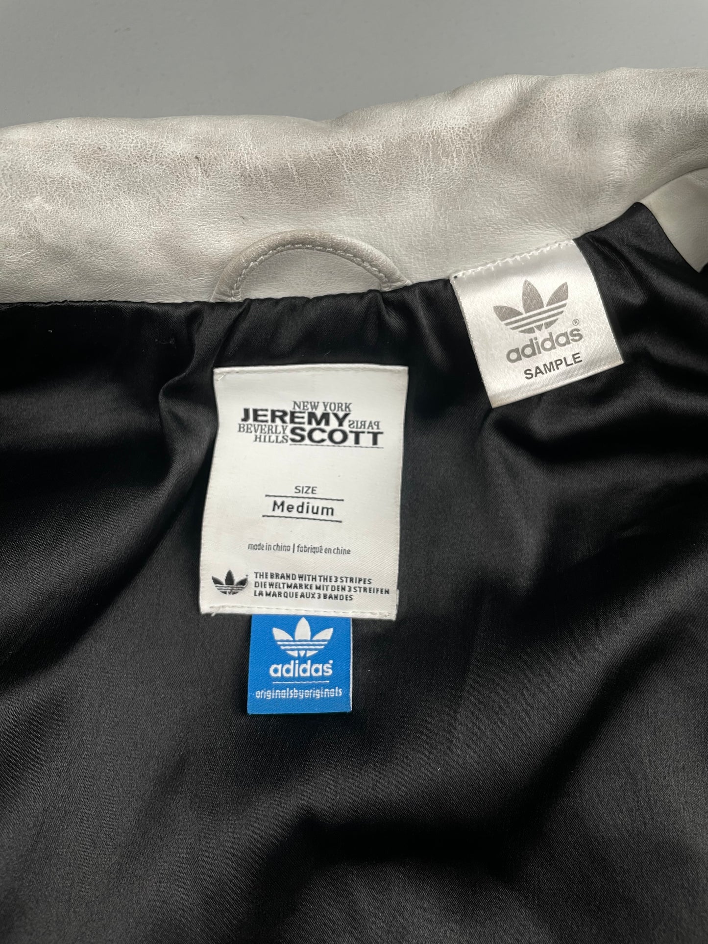 (sample) adidas Originals by Jeremy Scott S/S 2011 Leather Wings Biker Vest - size M