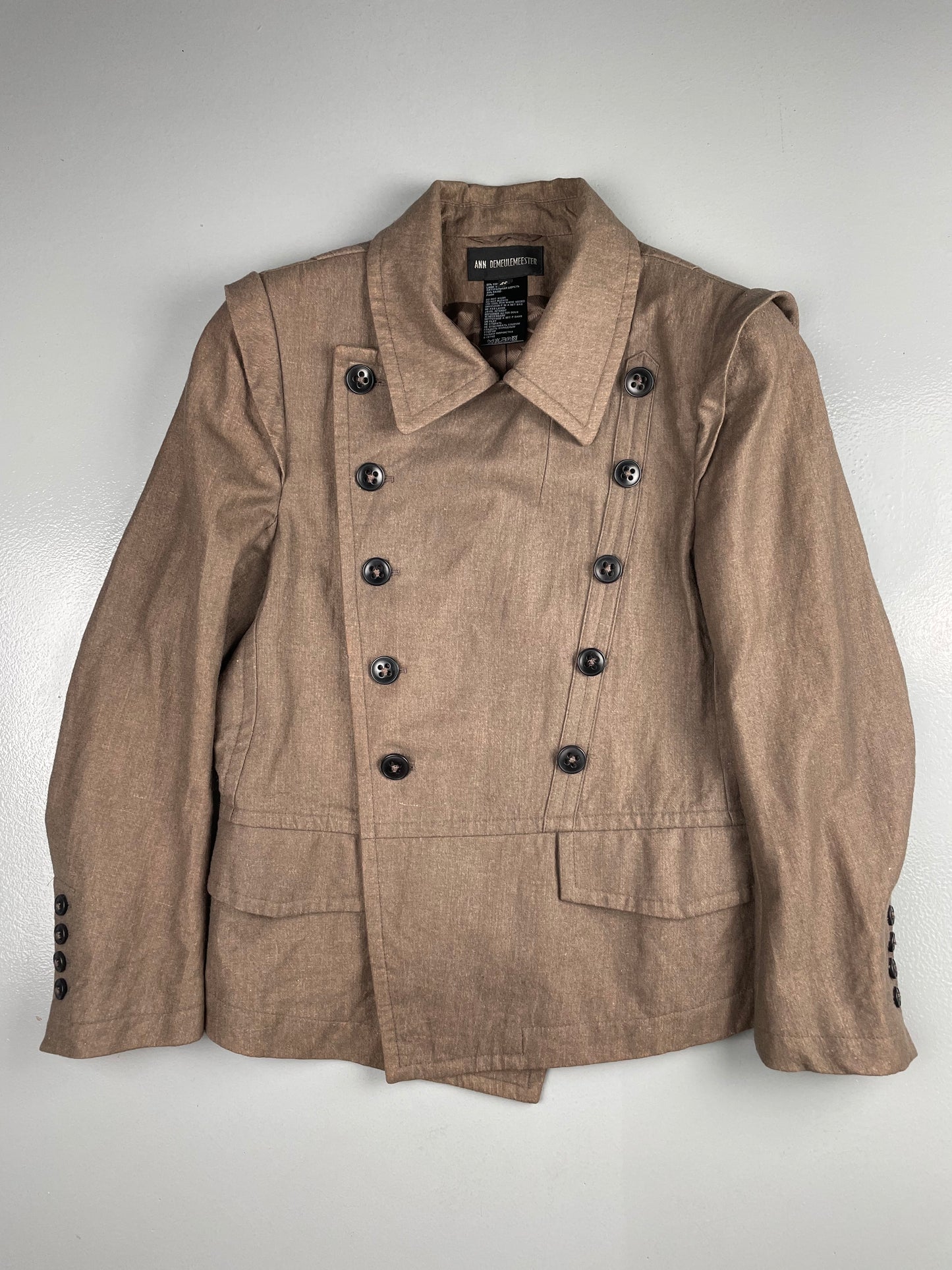 vintage Ann Demeulemeester double breast wool jacket - women's size 40