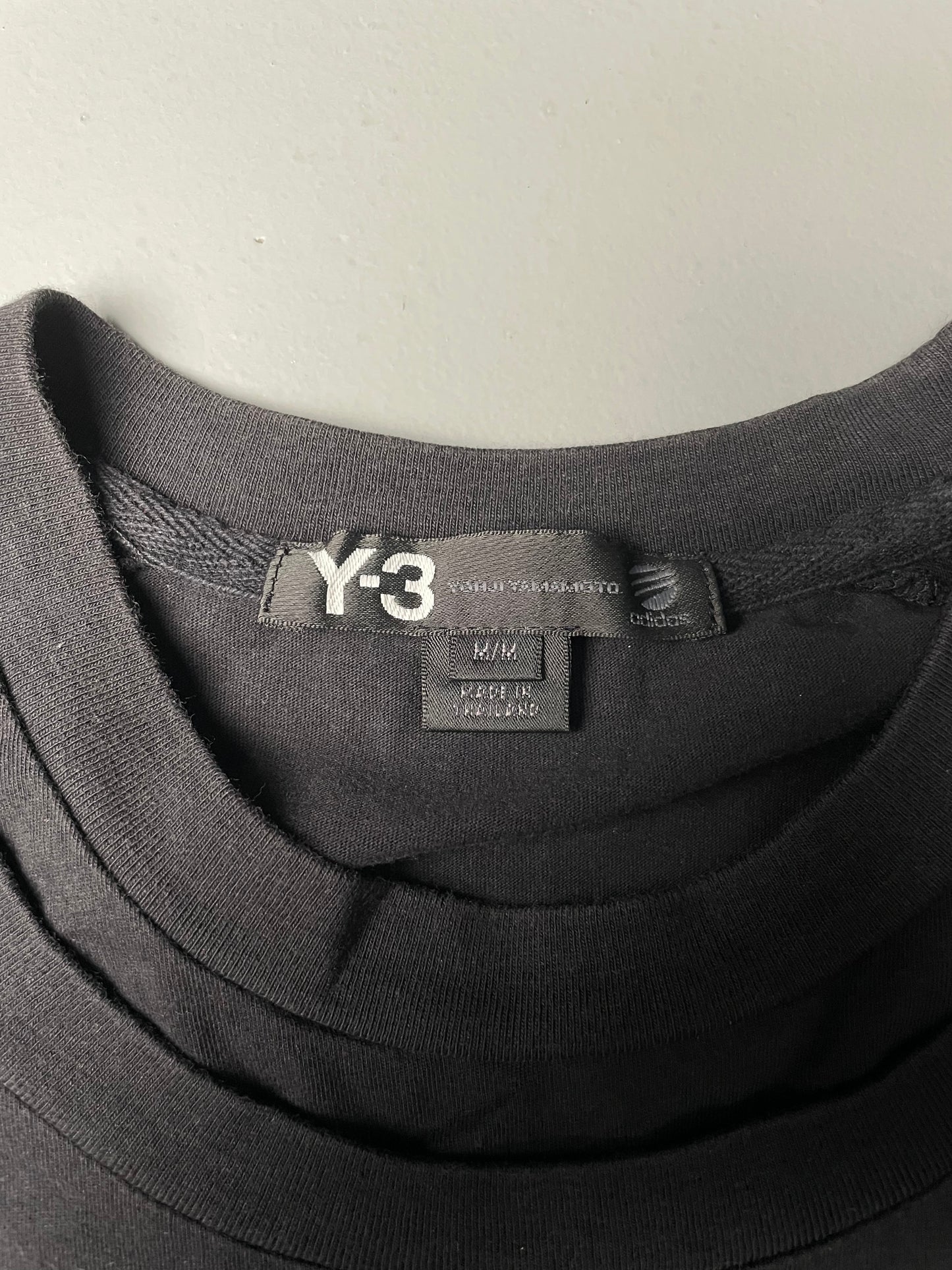 Y-3 S/S 2016 "it is time to move" t-shirt with double collar - size M