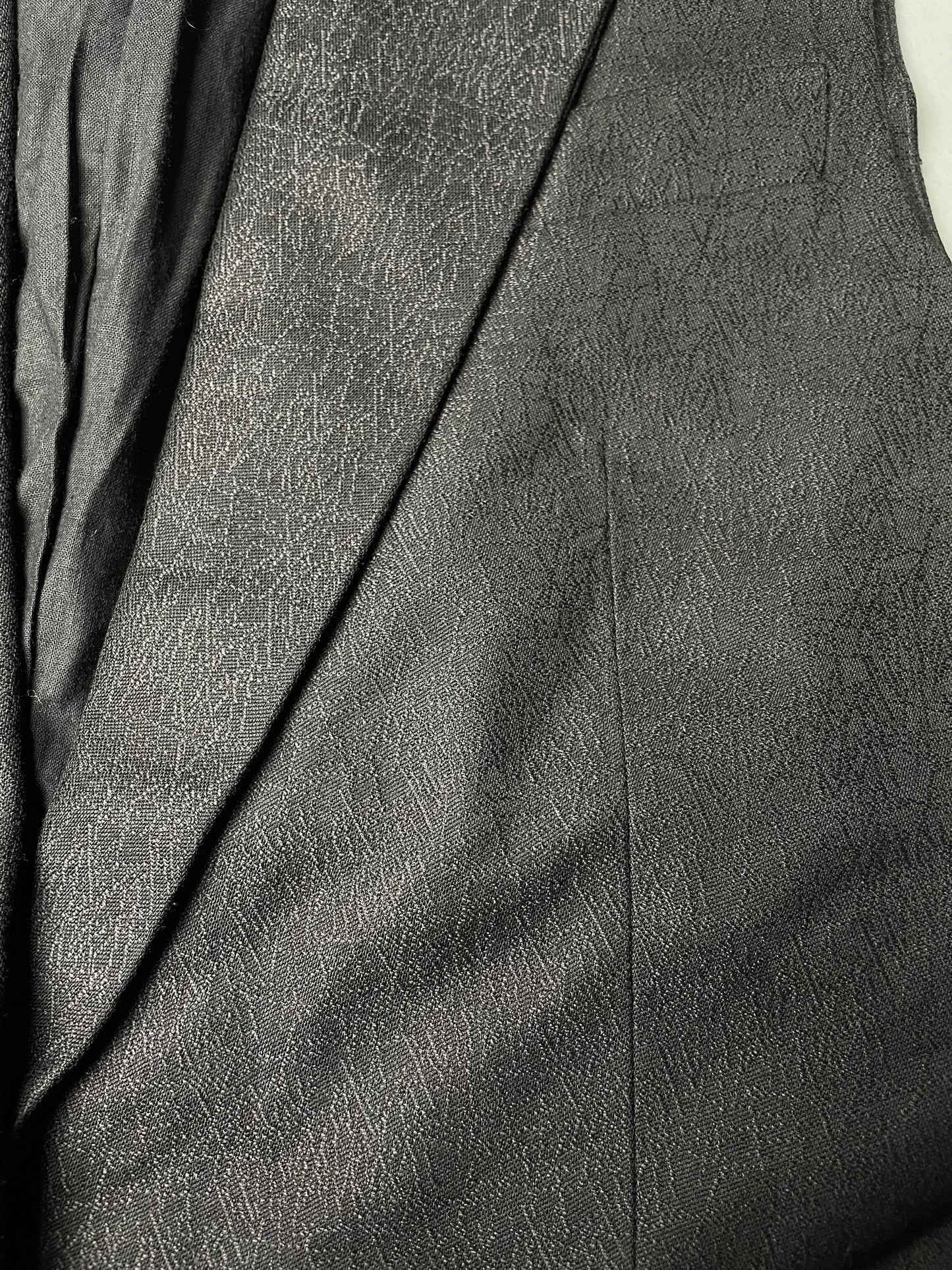 Veronique Branquinho 'Menace' wool and silk longline sleeveless blazer - size 38