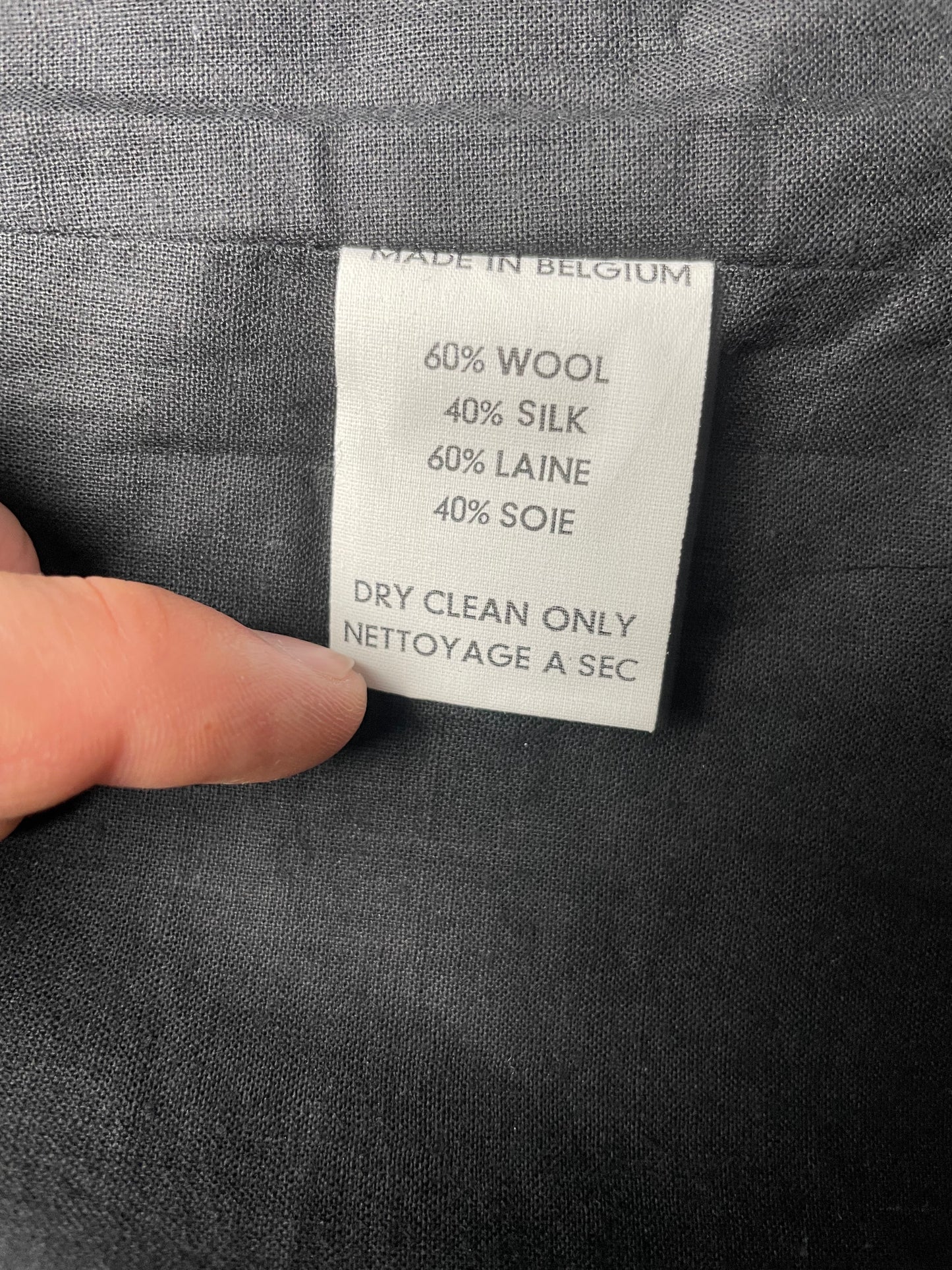 Veronique Branquinho 'Menace' wool and silk longline sleeveless blazer - size 38