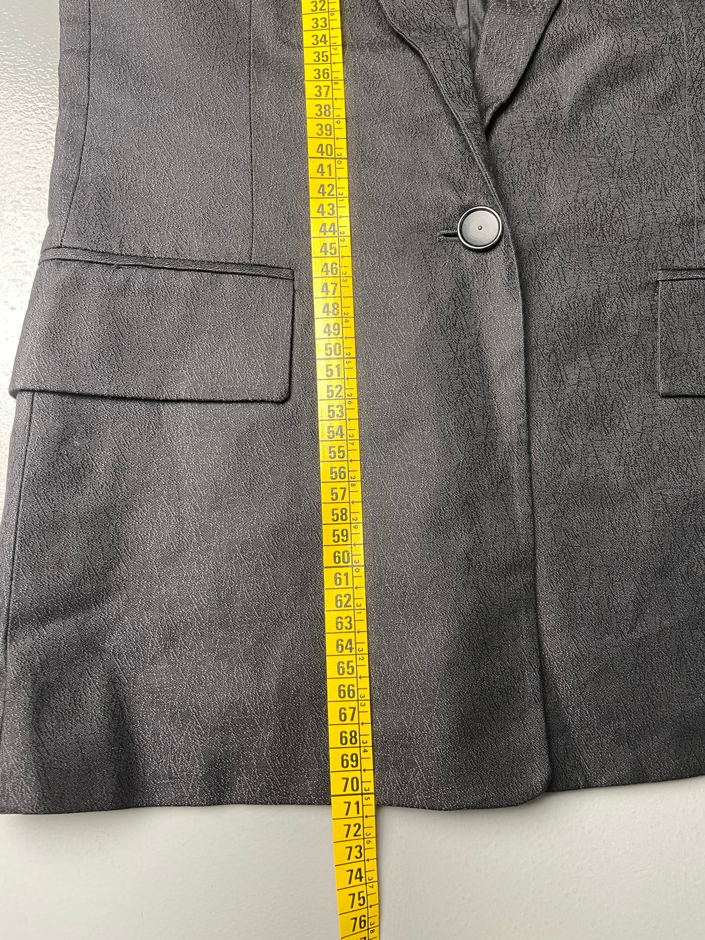 Veronique Branquinho 'Menace' wool and silk longline sleeveless blazer - size 38