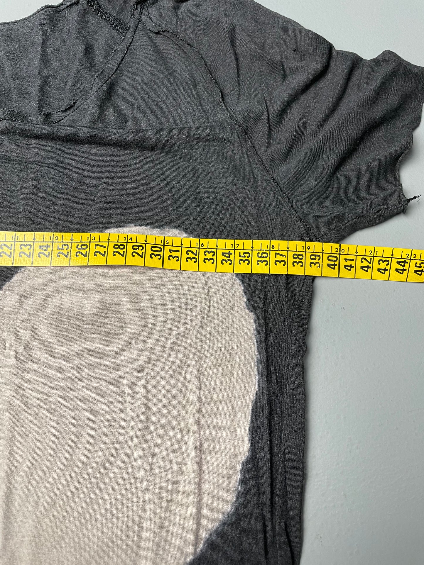 Coming Soon by Yohji Yamamoto - raw edge modal and silk t-shirt - size M