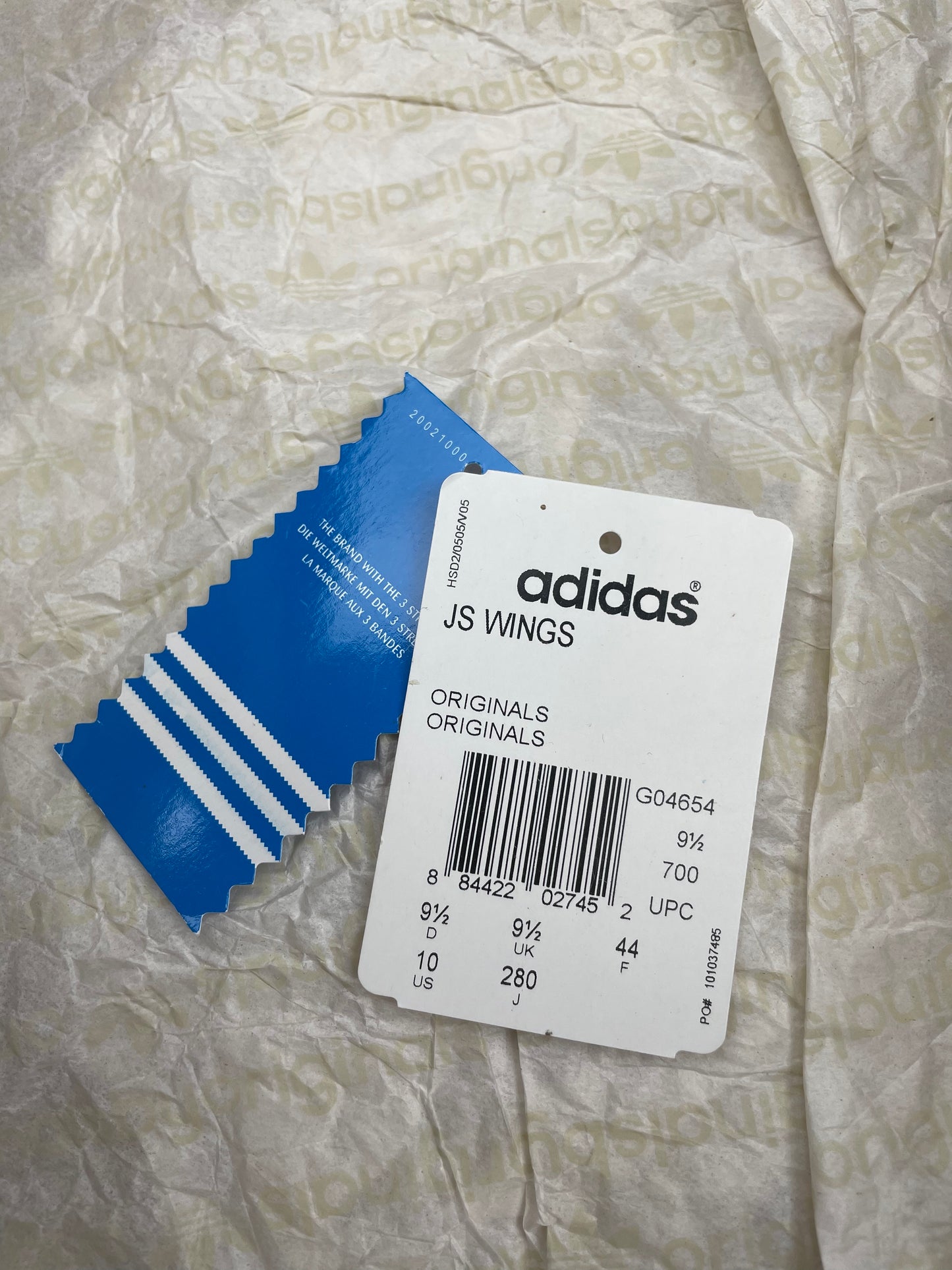 adidas Originals by Jeremy Scott 2009 JS Wings (white/silver) - size 44
