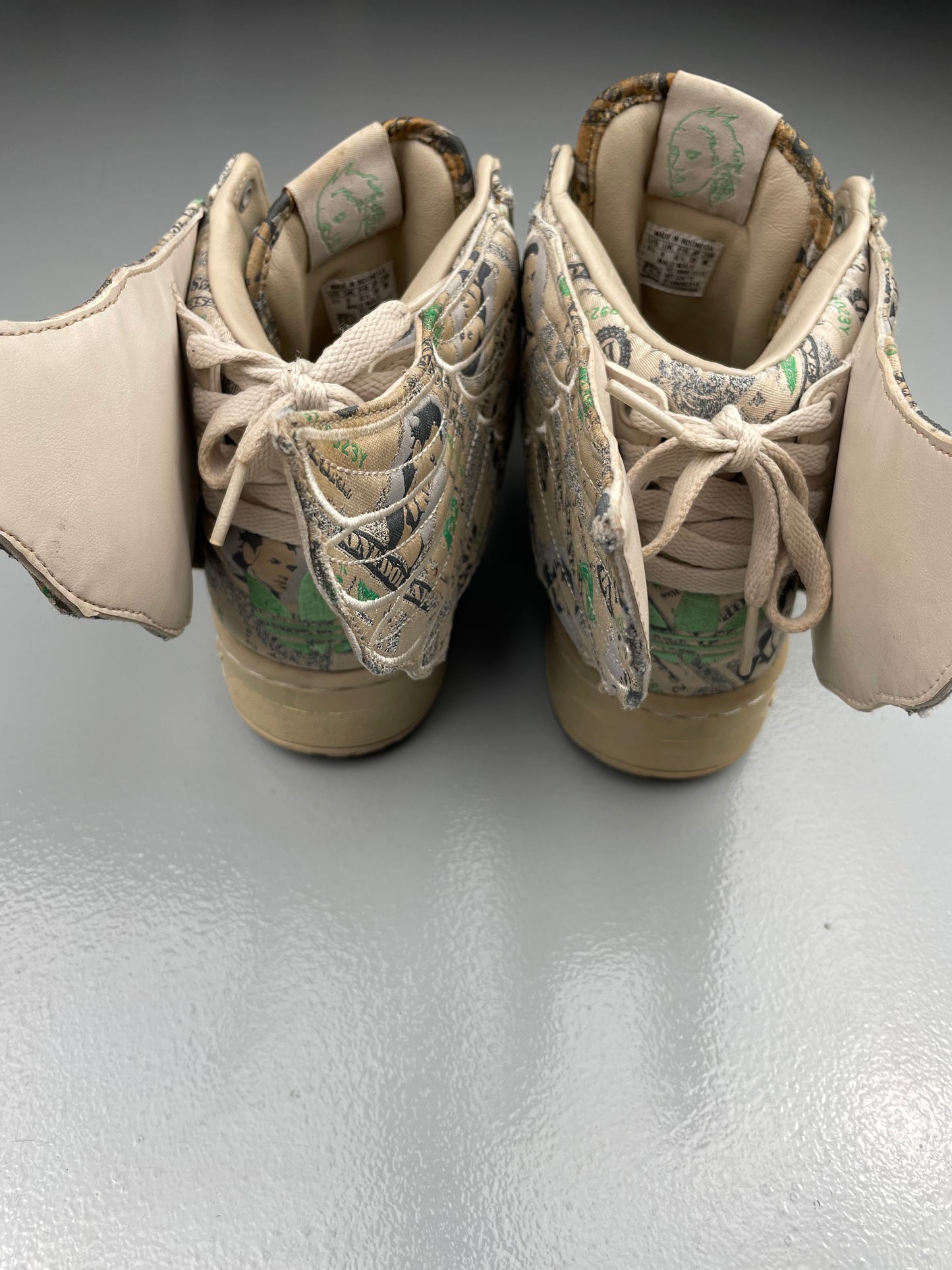 adidas Originals by Jeremy Scott A/W 2013 JS Wings 2.0 Money - size 43 1/3