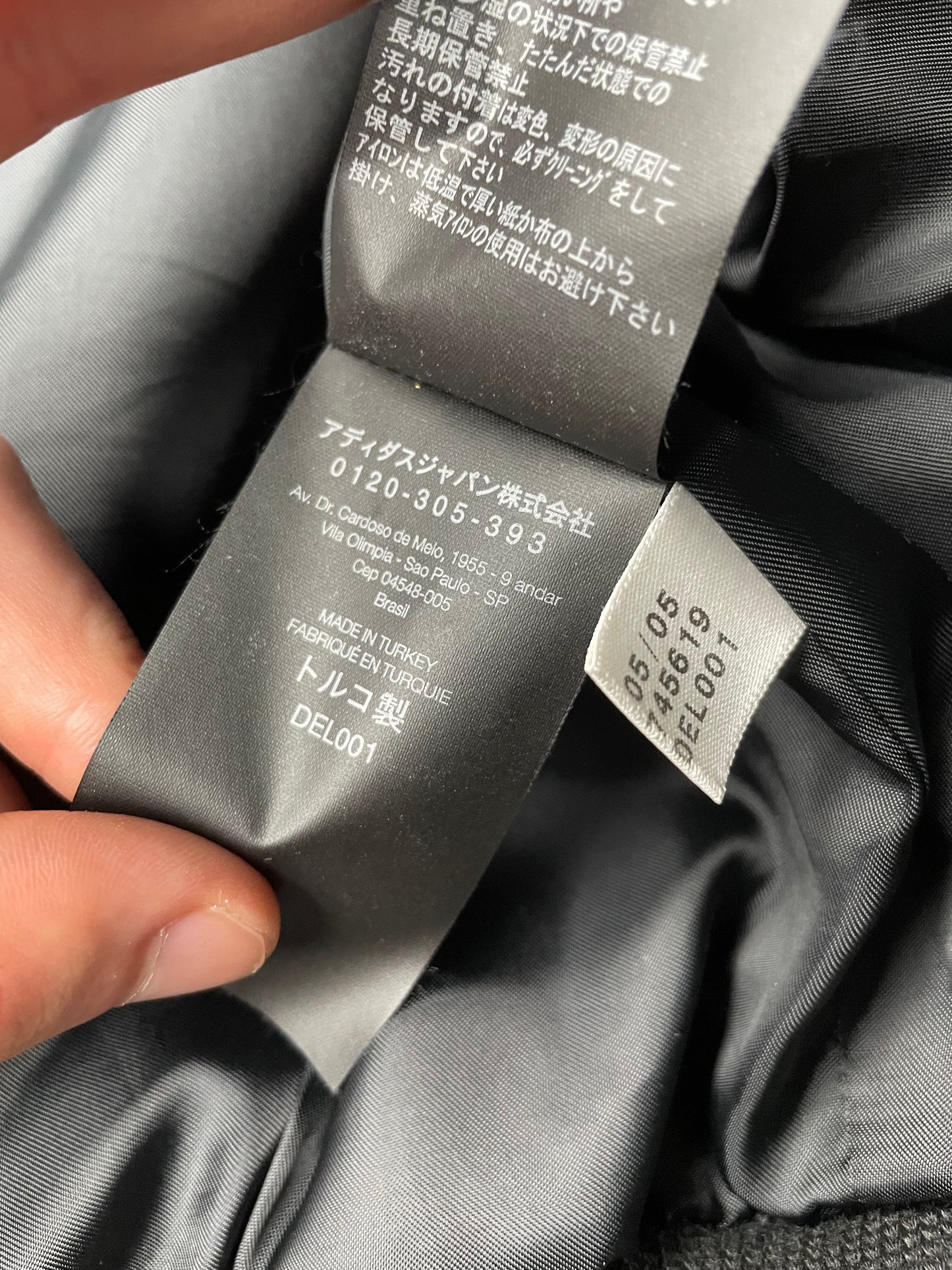 Y-3 A/W 2005 men's hooded leather bomber jacket - size M