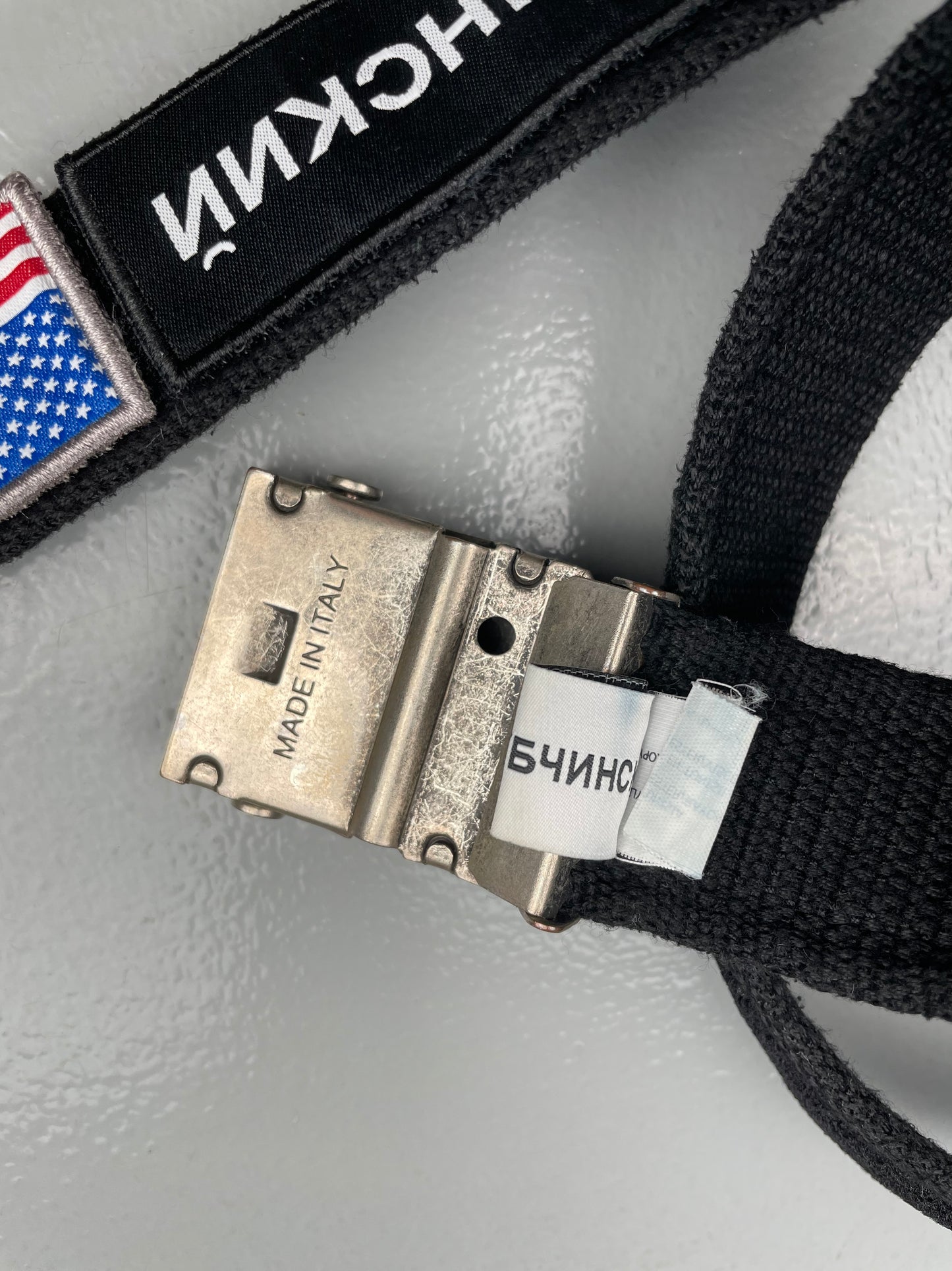 Gosha Rubchinskiy A/W 2018 velcro belt (black)