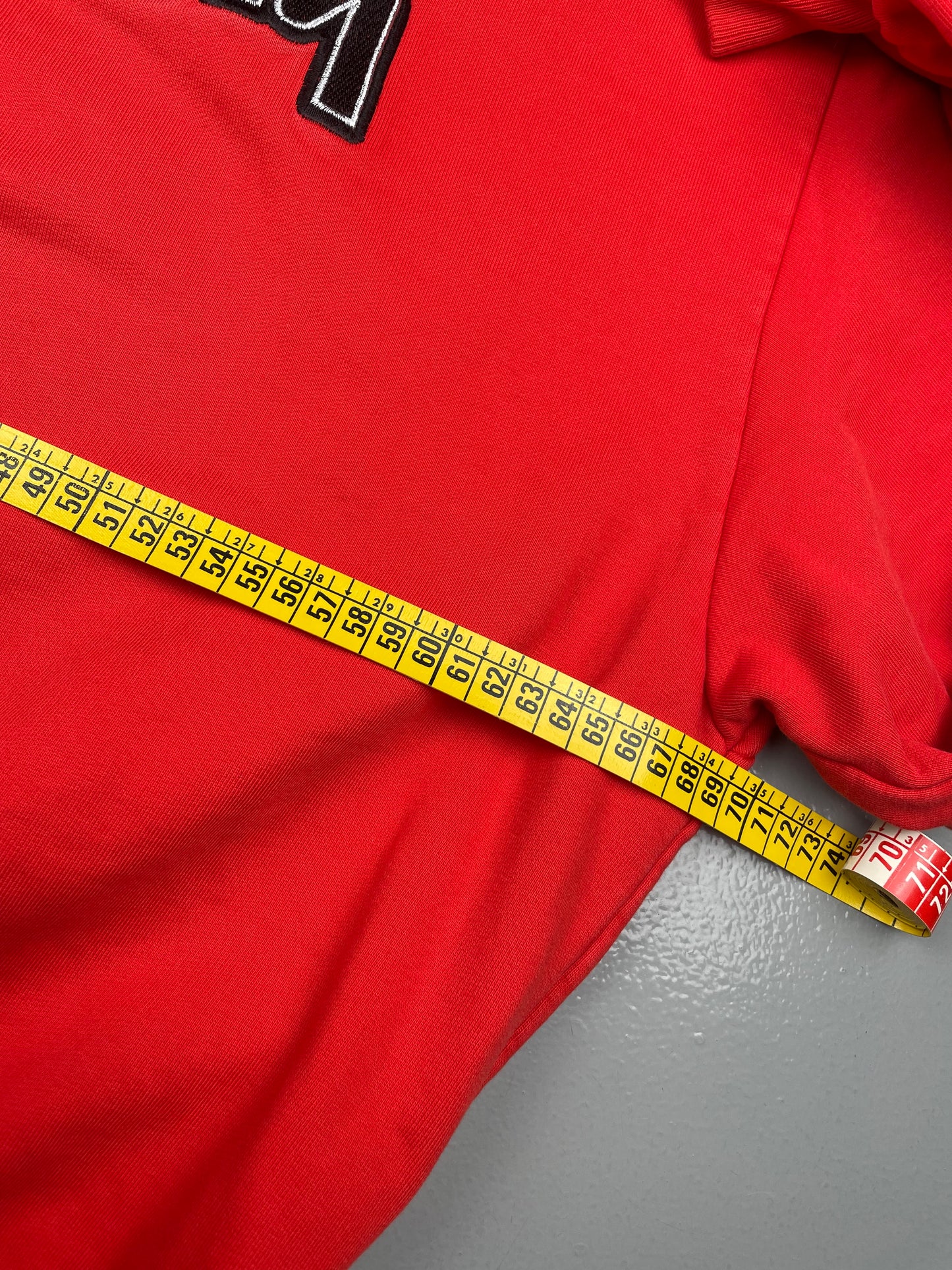 Gosha Rubchinskiy S/S 2018 double collar crewneck (red) - size M