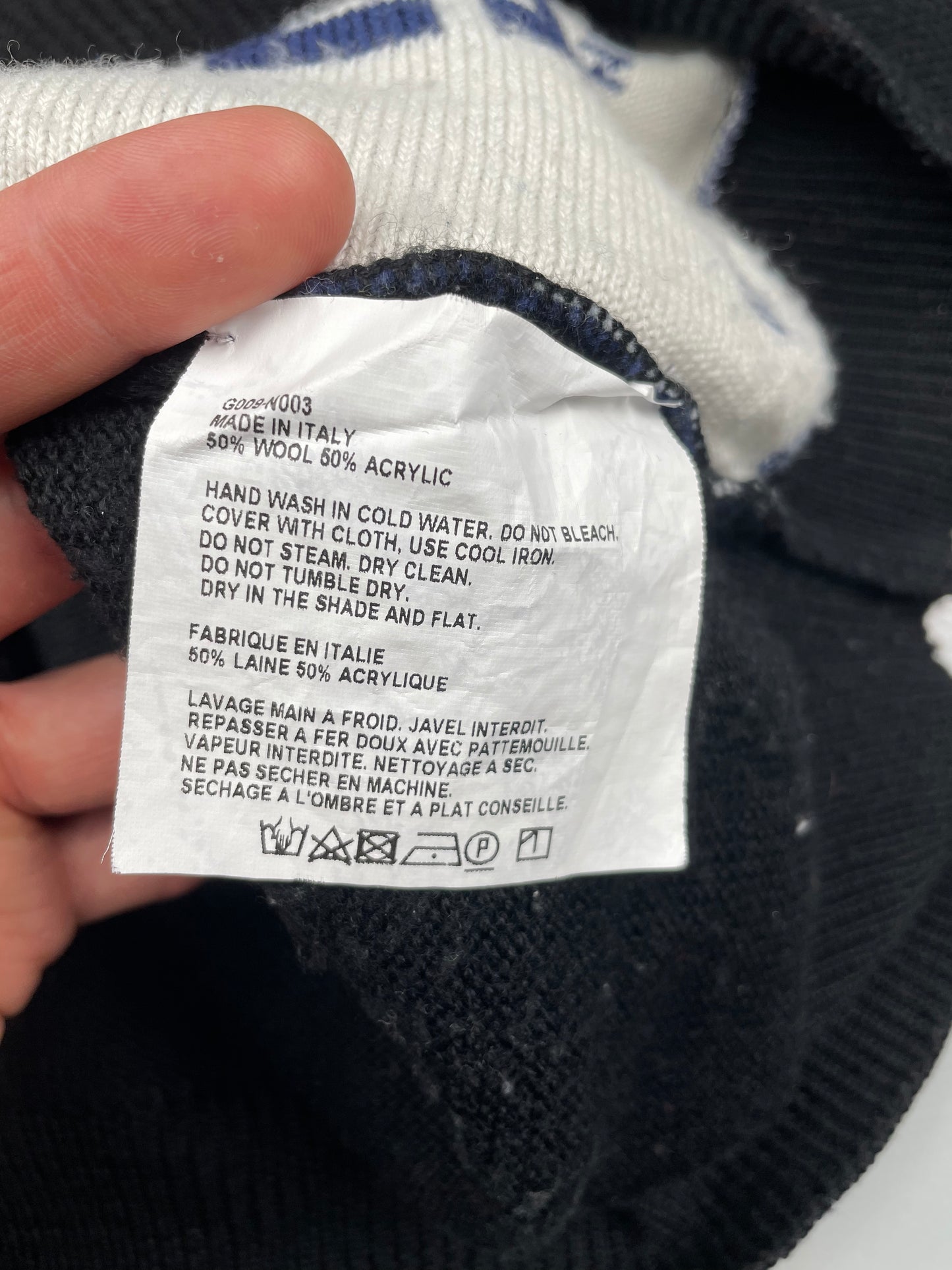 Gosha Rubchinskiy A/W 2016 scarf sweater - size M