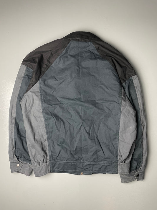 vintage Yves Saint Laurent padded egyptian cotton moto jacket - size 52