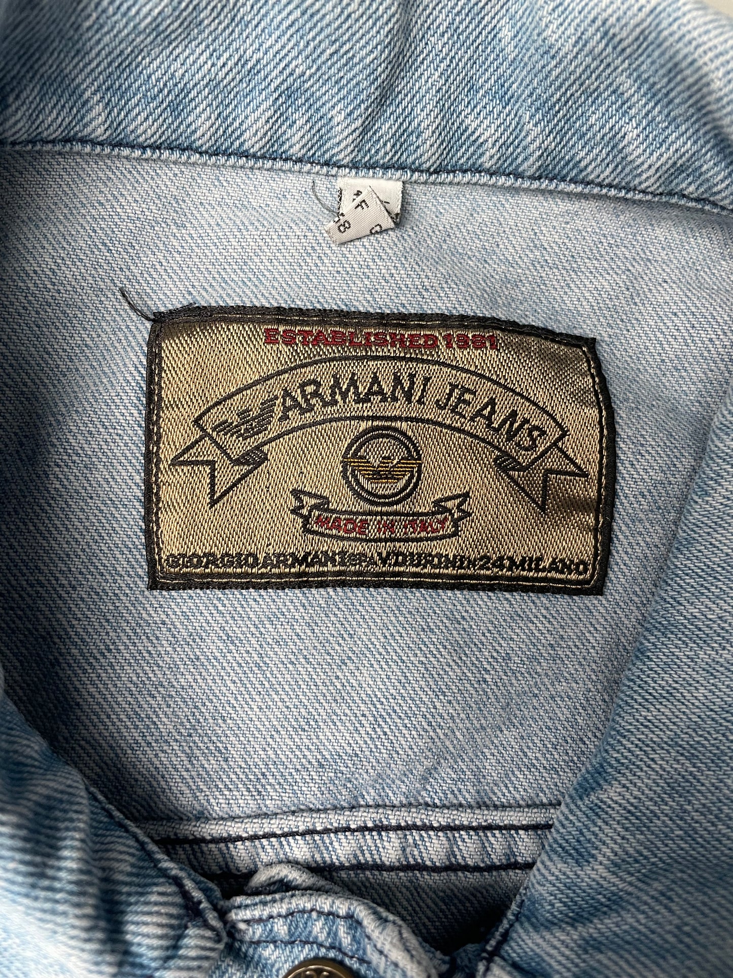 vintage Armani Jeans women's denim jacket - size 42