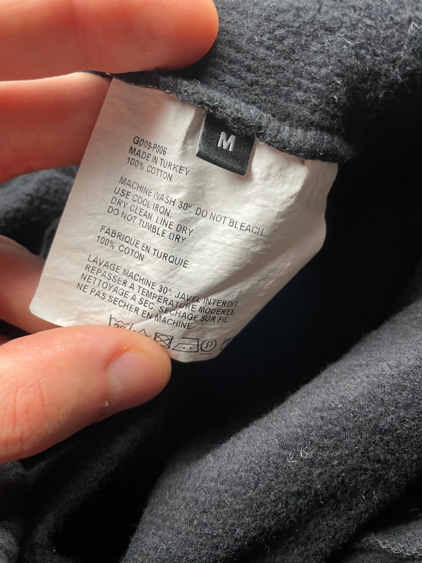 Gosha Rubchinskiy A/W 2016 "Save & Protect" double cuff sweatpants - size M
