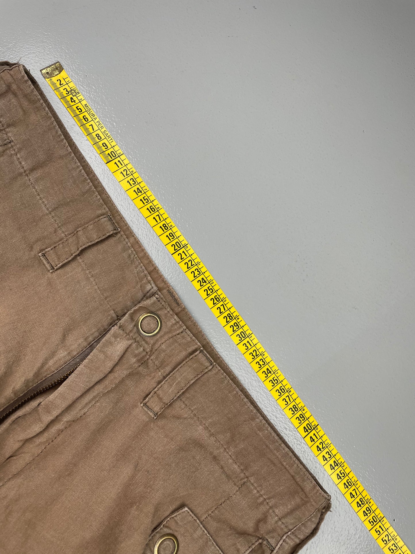 Y's linen and ramie cargo pants - unisex size 3