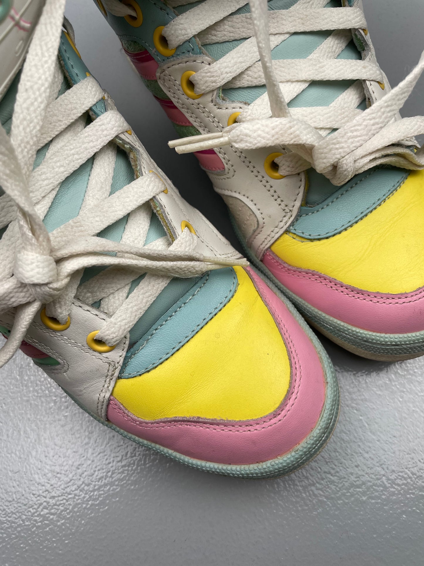 adidas Originals by Jeremy Scott A/W 2013 JS License Plate Miami - size 38 2/3