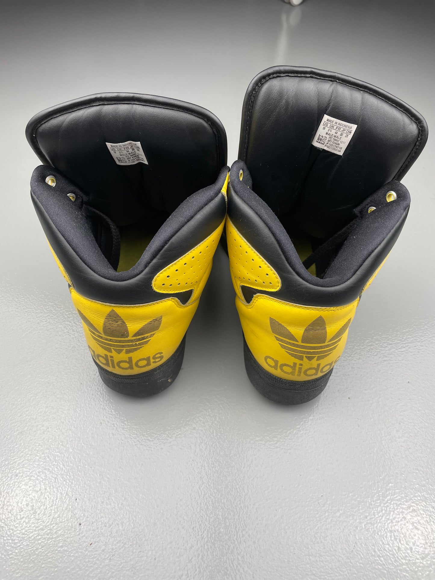 Adidas Originals by Jeremy Scott S/S 2012 JS Instinct Hi (black/yellow) - size 44
