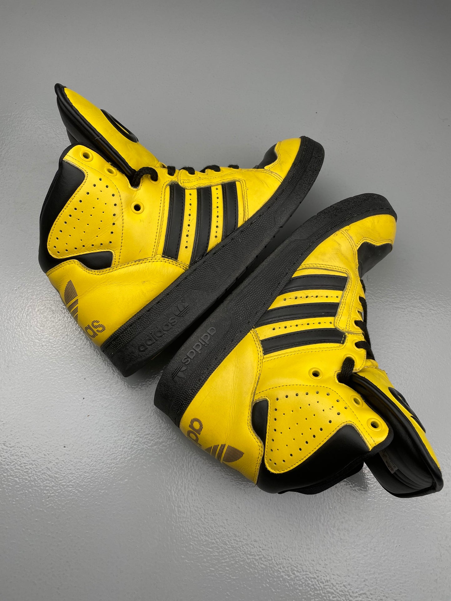 Adidas Originals by Jeremy Scott S/S 2012 JS Instinct Hi (black/yellow) - size 44