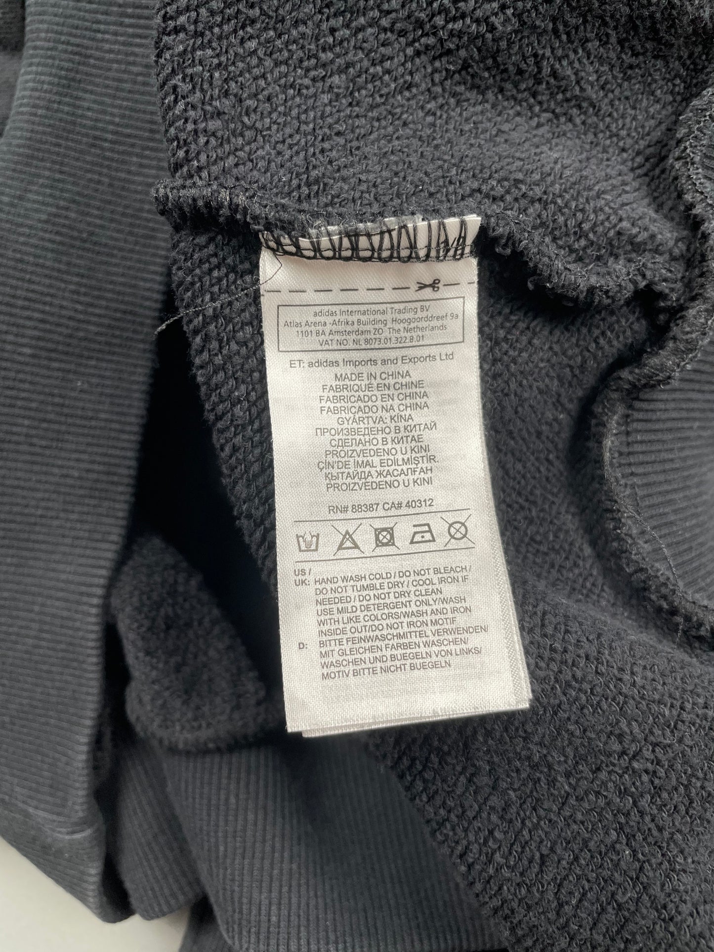 adidas X Gosha Rubchinskiy A/W 2018 "Russia" crewneck (black) - size XL