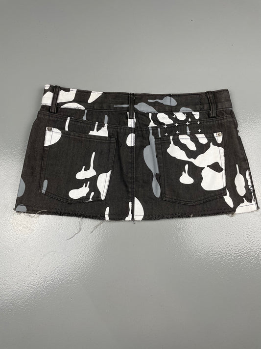 2000's Ksubi X Jeremy Scott hands mini skirt