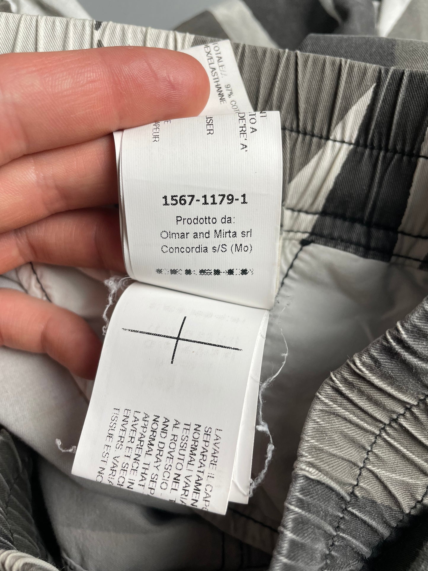 Rick Owens DRKSHDW S/S 2014 geometric shorts - size M