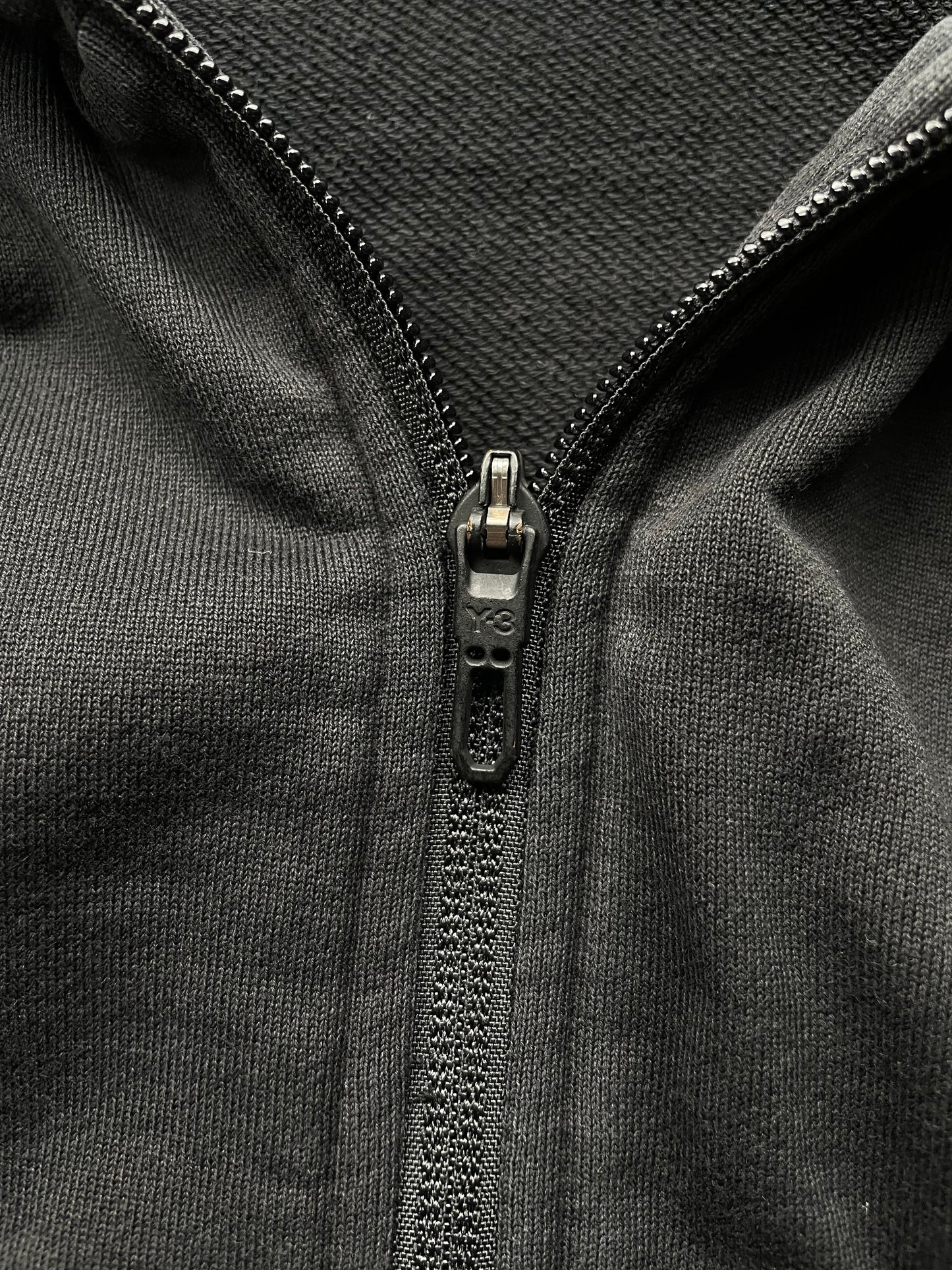Y-3 back logo men's zip hoodie - size M