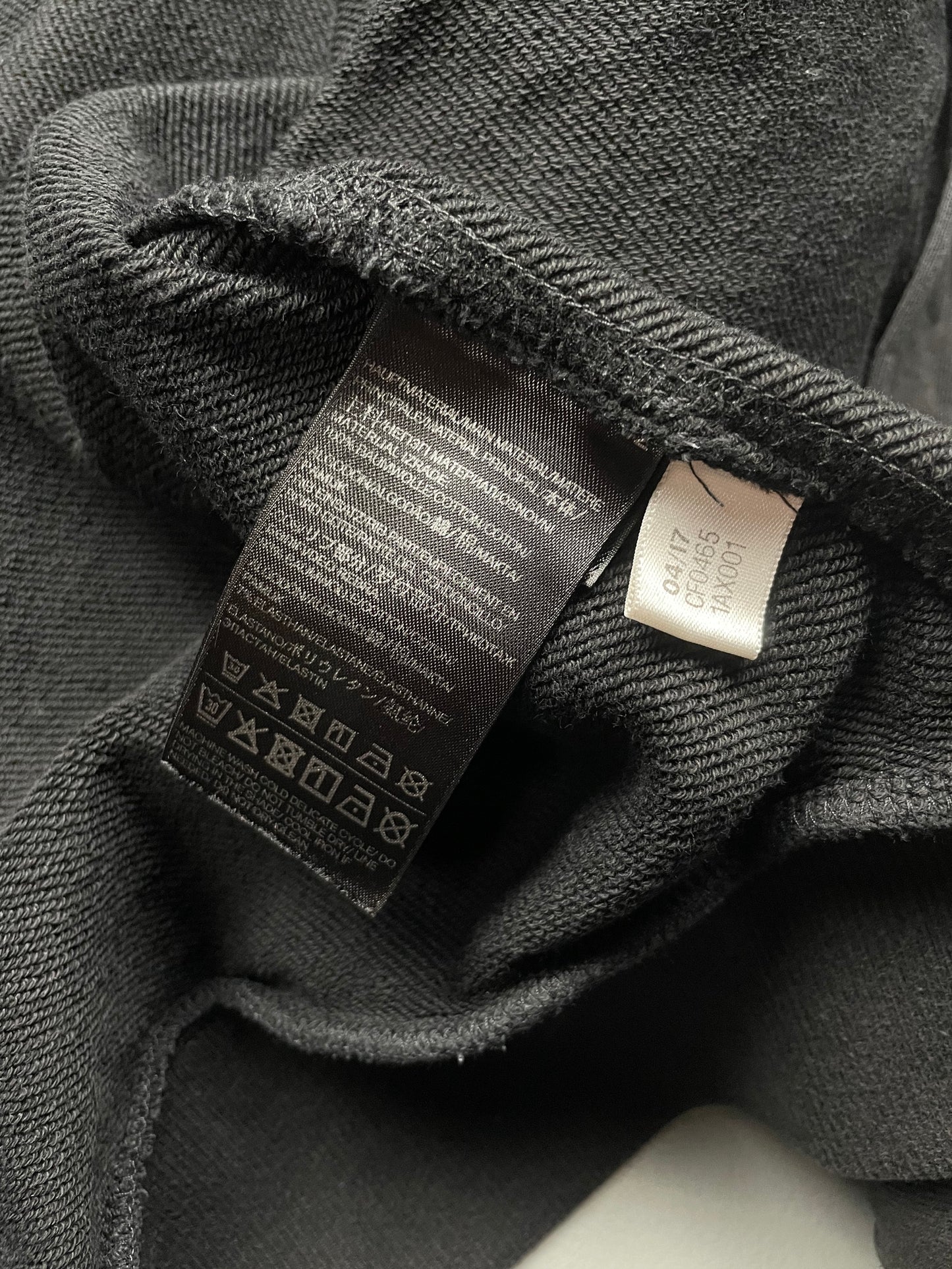 Y-3 back logo men's zip hoodie - size M