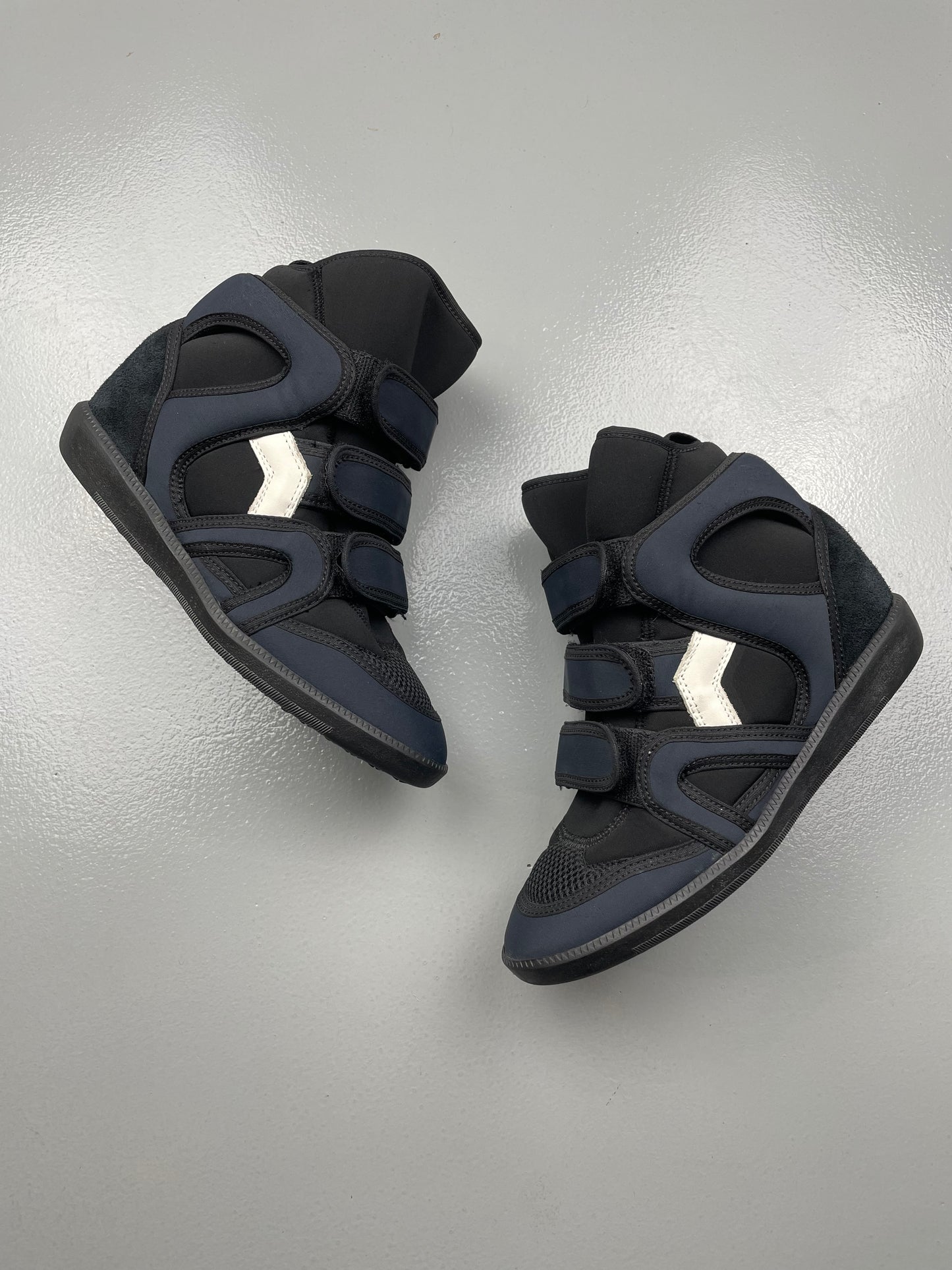 Isabel Marant Buckee nylon wedge sneakers - size 36