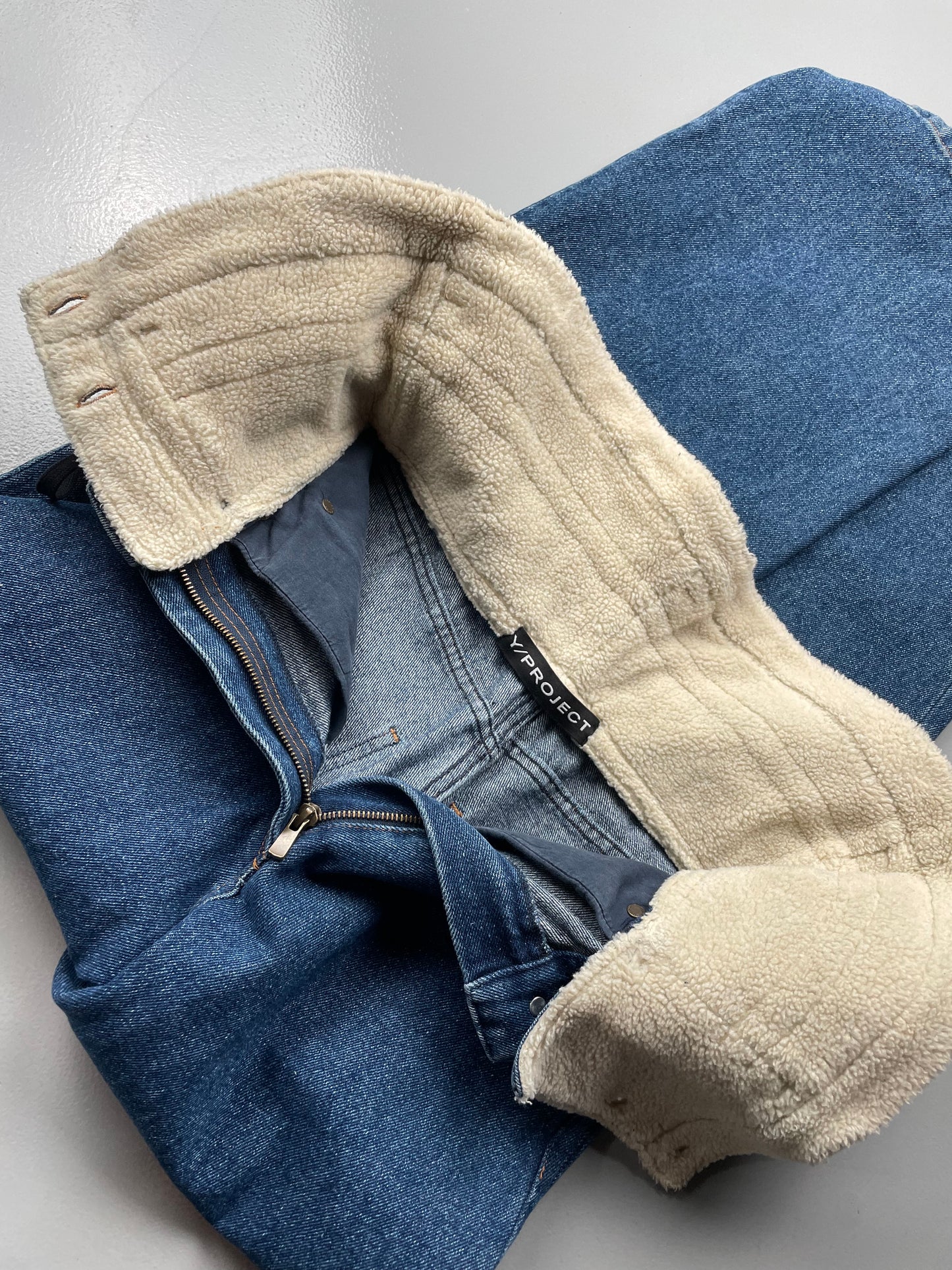 Y/Project double waist sherpa jeans - women's size 36