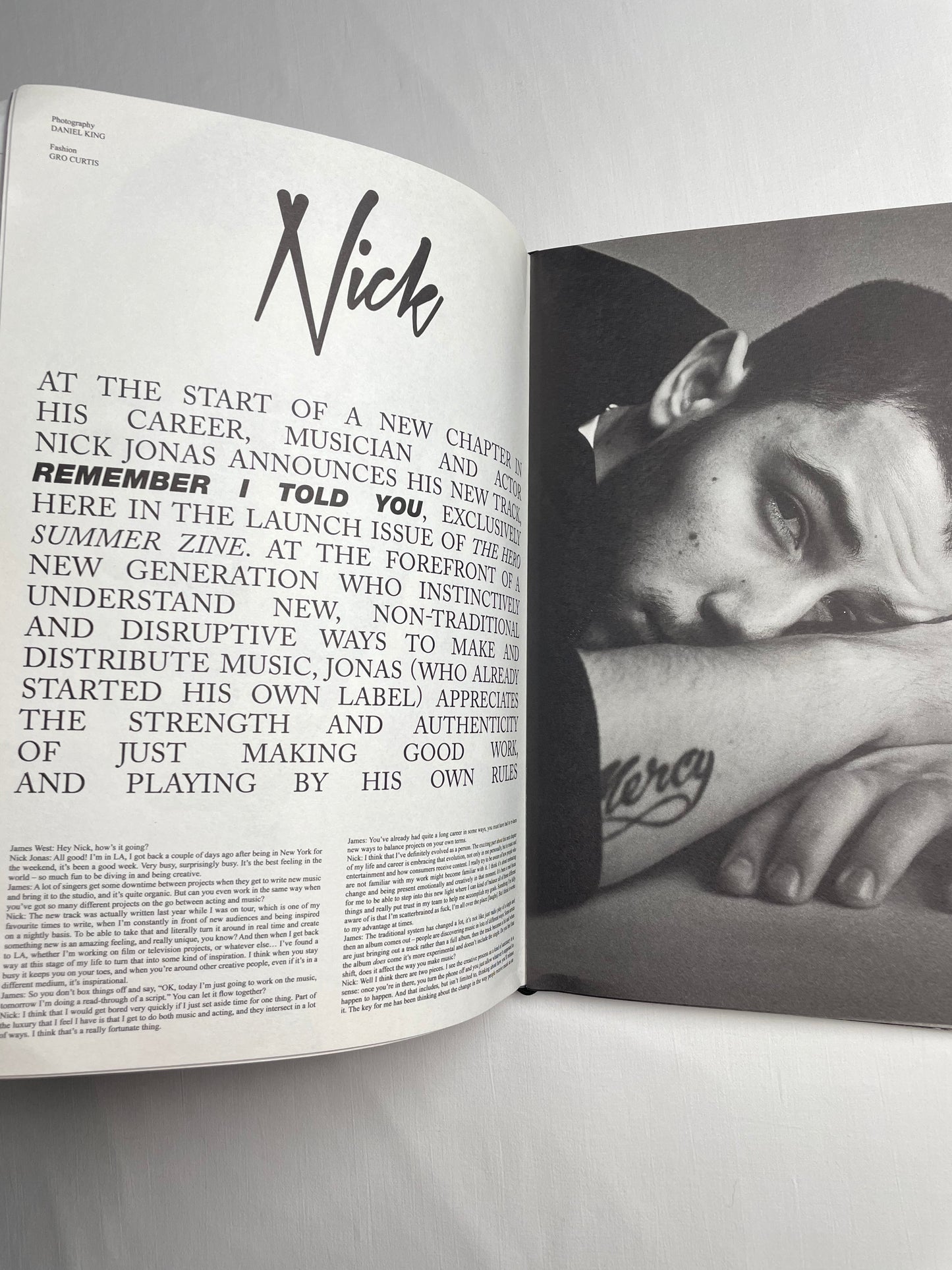HERO The Summer Zine Issue 1 (2017) - Nick Jonas in adidas x Gosha Rubchinskiy