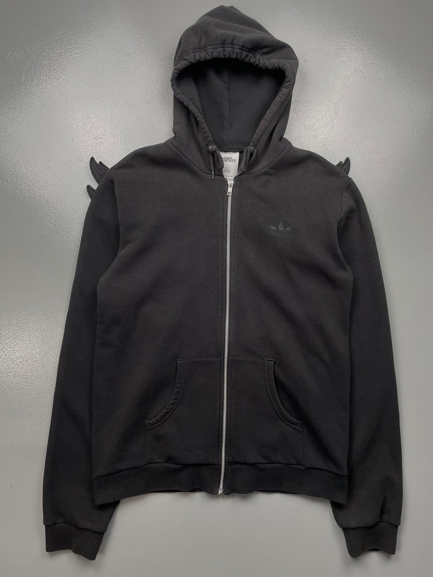 adidas Originals by Jeremy Scott A/W 2010 winged hoodie (black) - size M