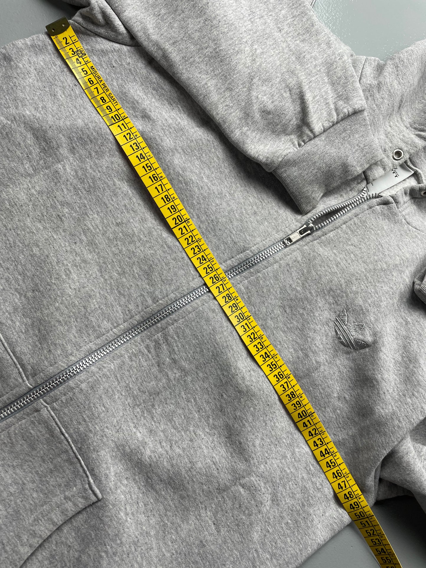 adidas Originals by Jeremy Scott A/W 2010 winged hoodie (grey) - size M