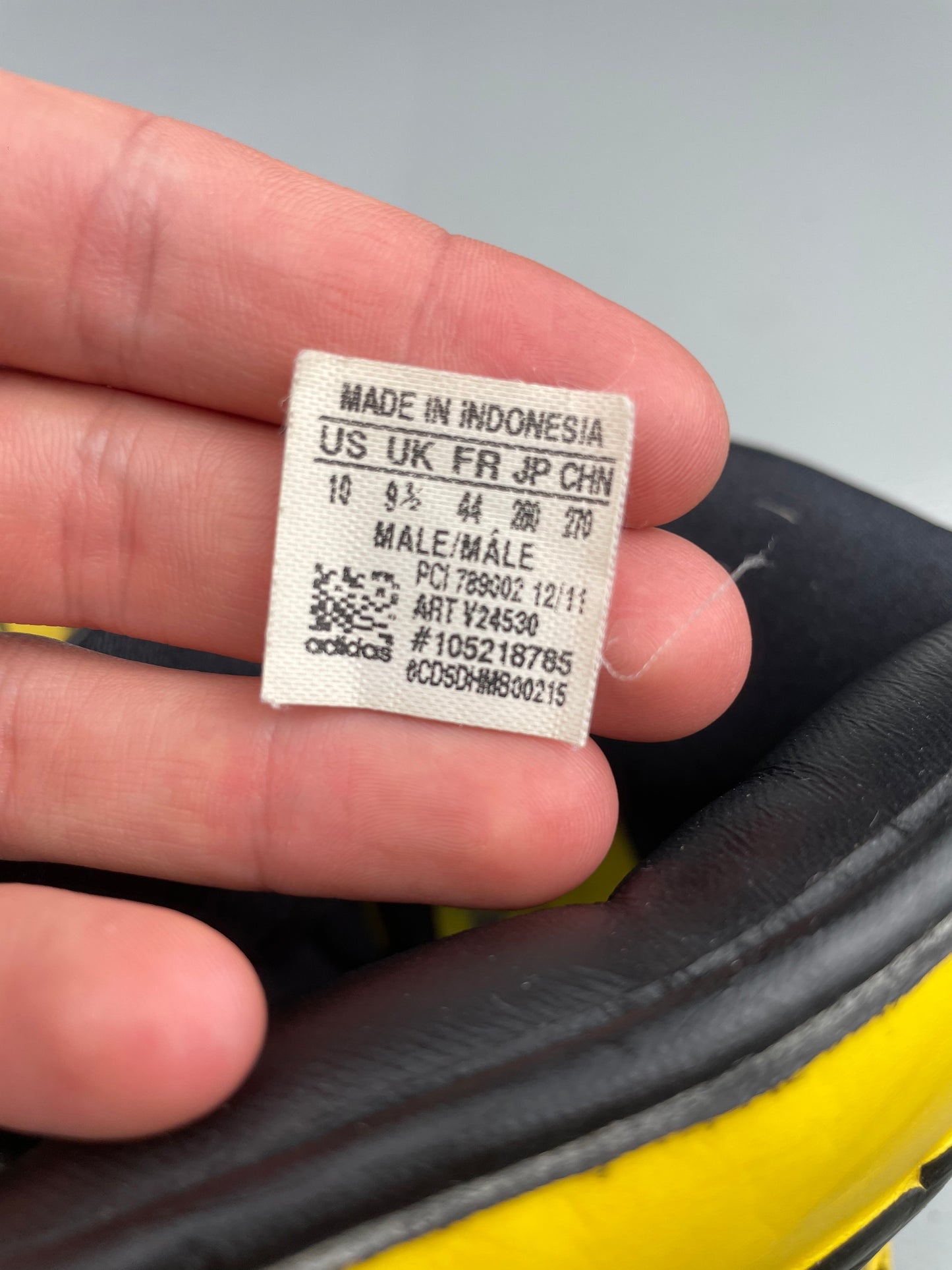 Adidas X Jeremy Scott S/S 2012 JS Instinct Hi (black/yellow) - size 44