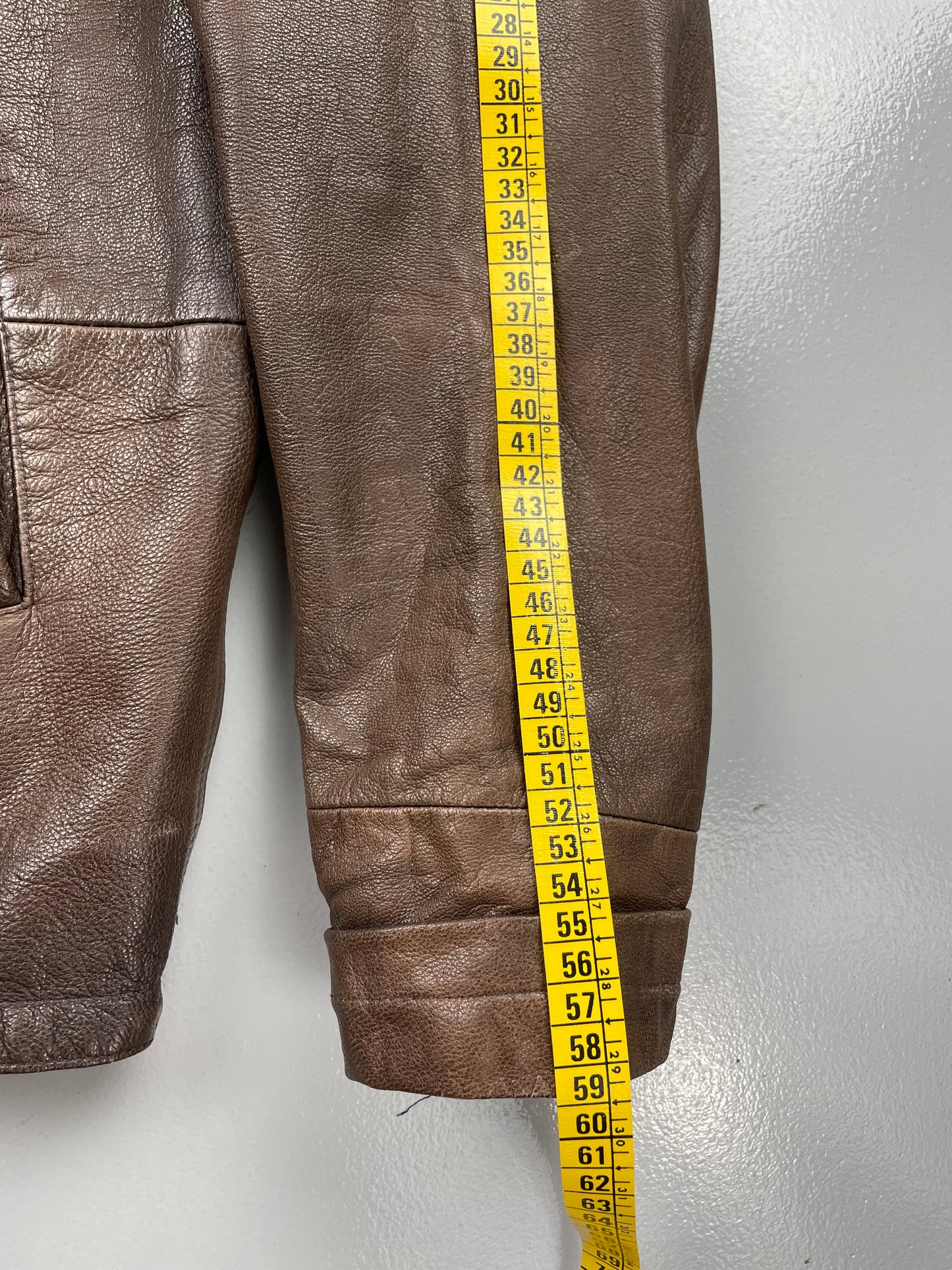 1990's Giorgio Armani leather jacket - size 48