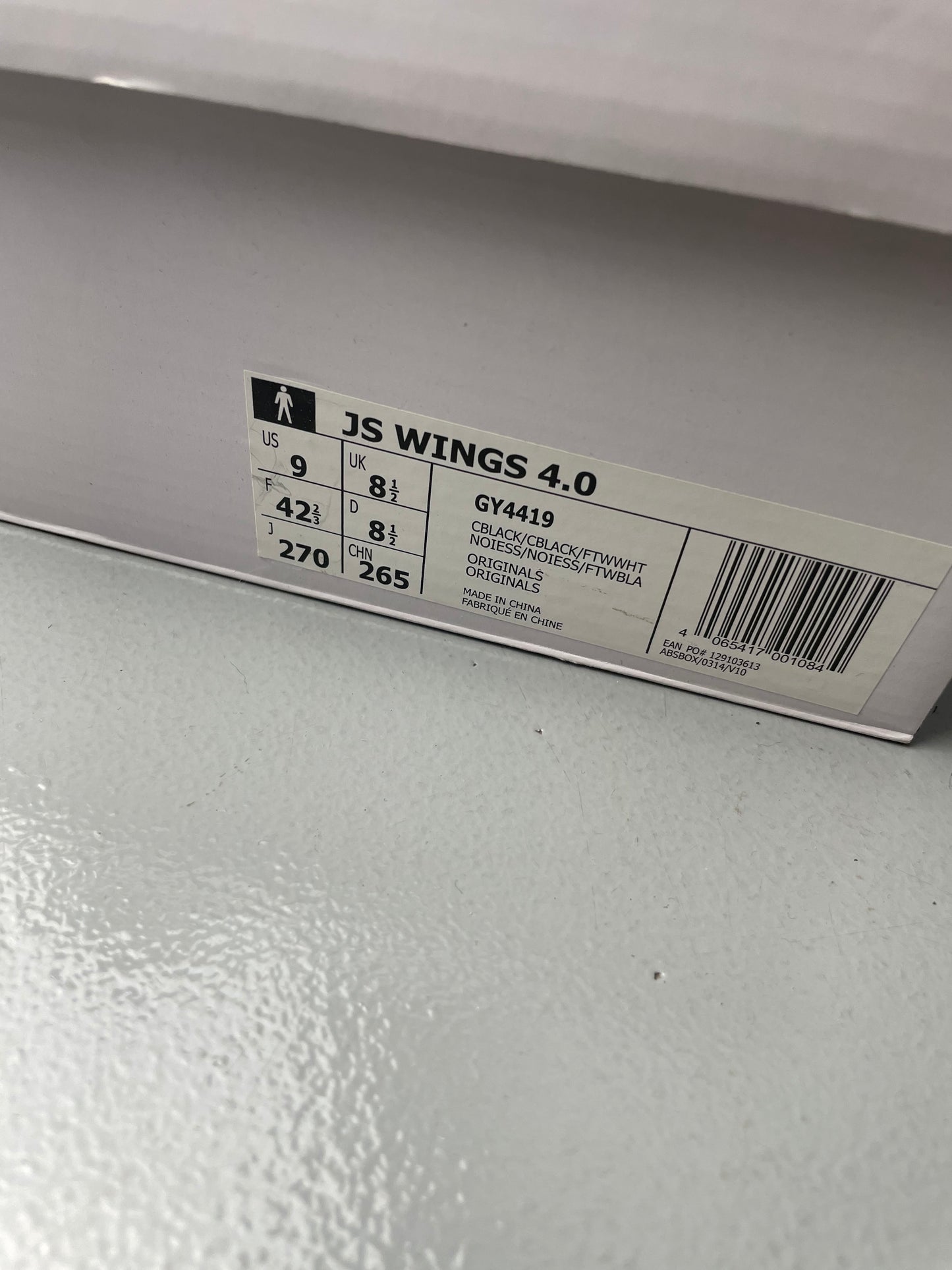 adidas Originals by Jeremy Scott 2022 JS Wings 4.0 (black) - size 42 2/3