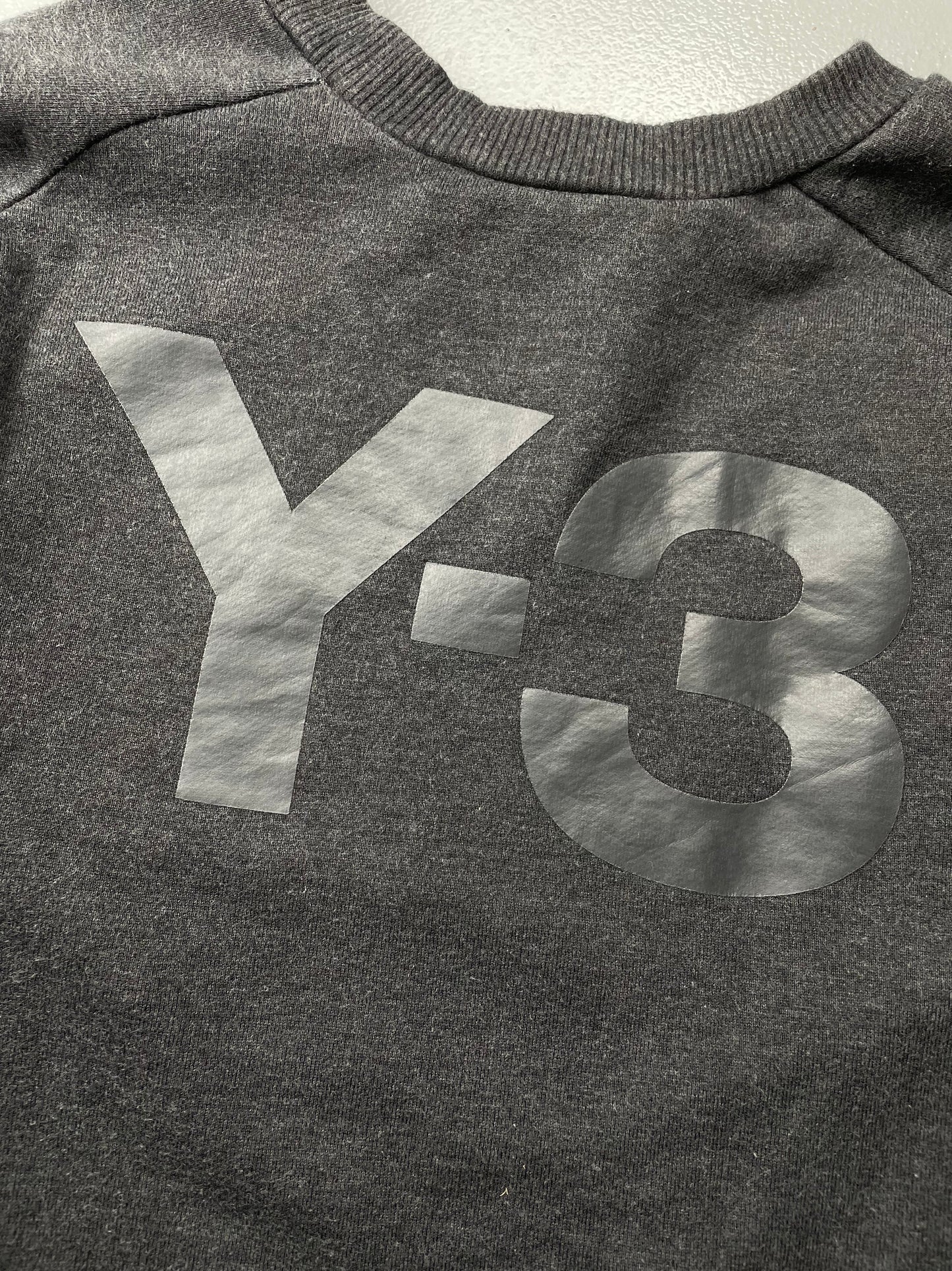 2014 Y-3 classic back logo crewneck (dark grey) - size M