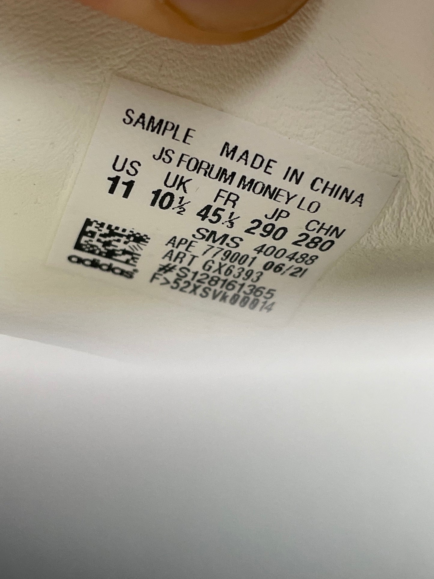 2021 sample adidas Originals by Jeremy Scott JS Forum Money Lo - size 45 1/3