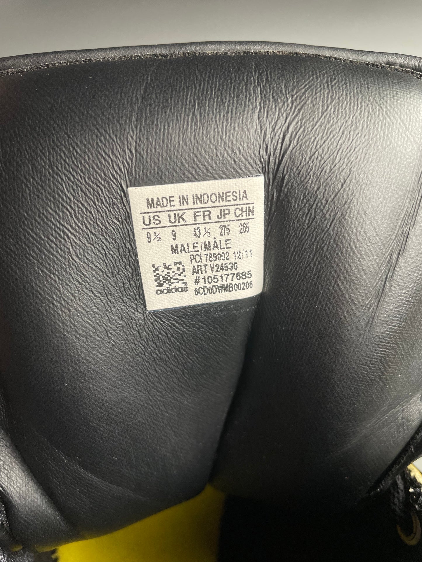 adidas Originals by Jeremy Scott S/S 2012 JS Instinct Hi (black/yellow) - size 43 1/3