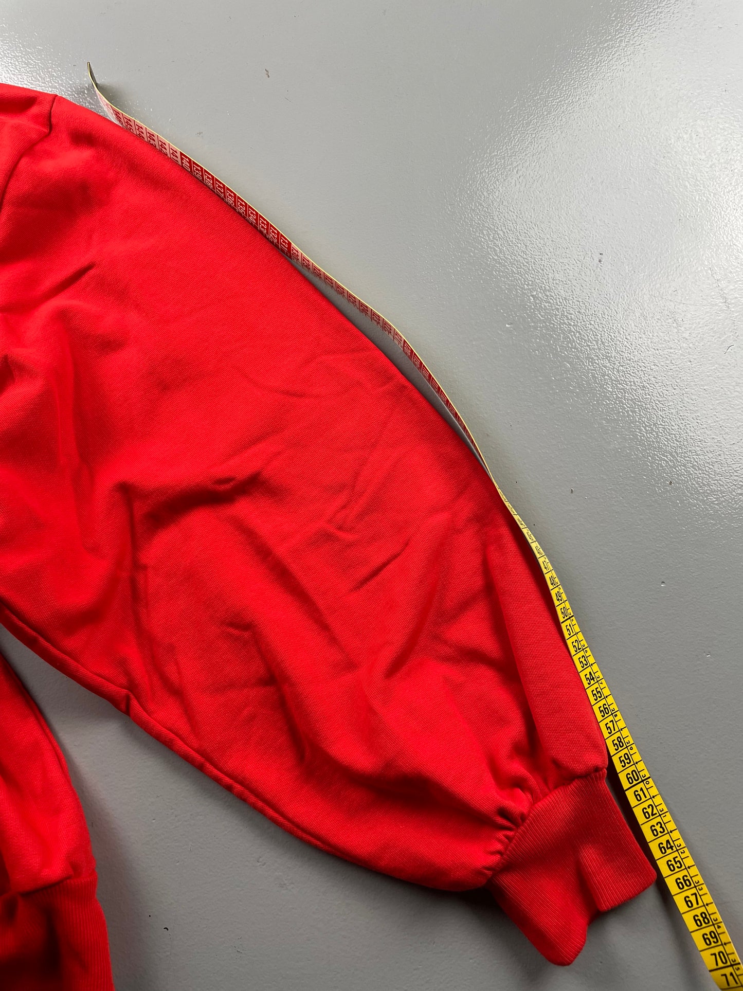 Gosha Rubchinskiy S/S 2018 split crewneck (dark grey/red) - size M