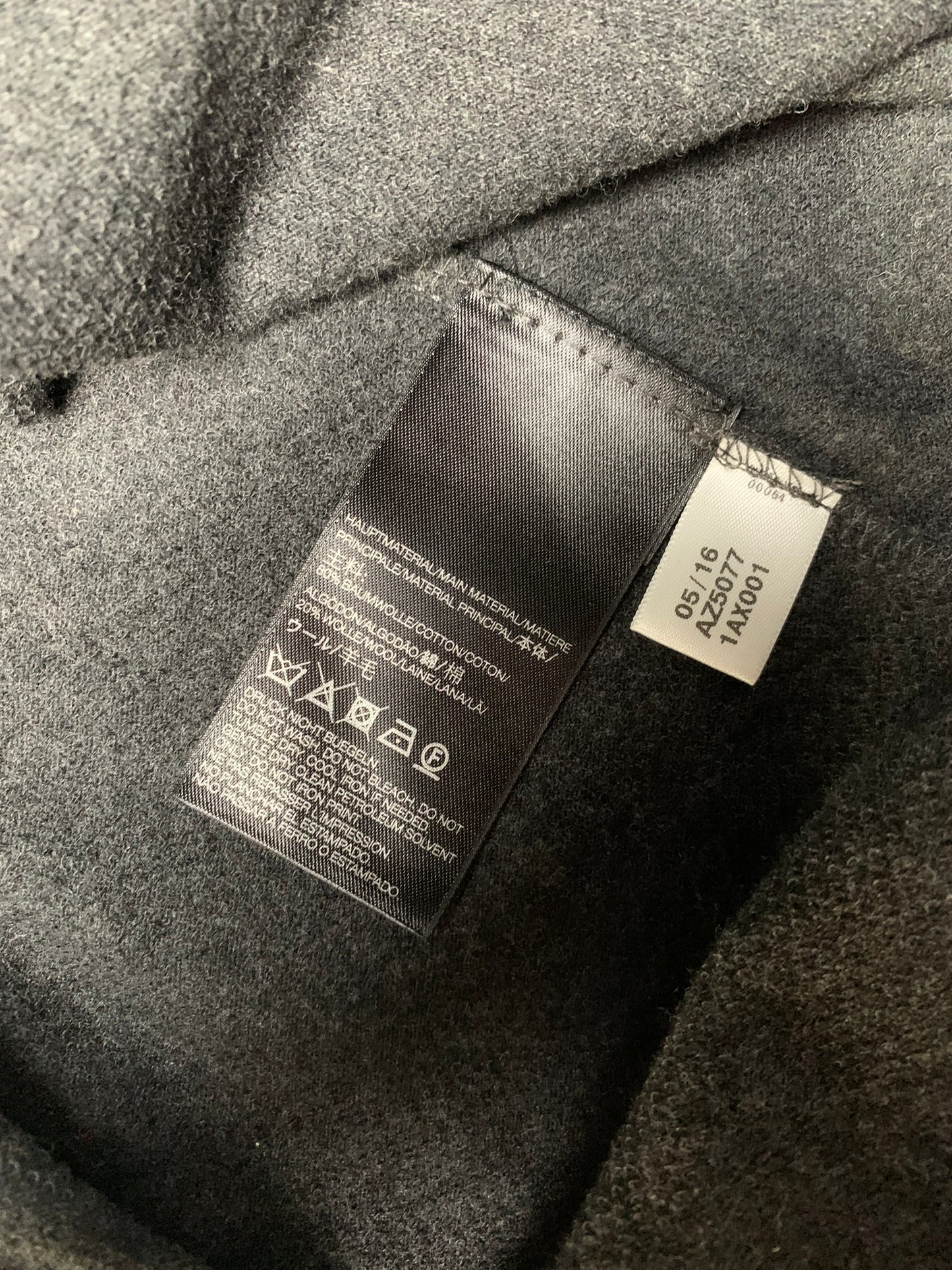 Y-3 A/W 2016 cotton and wool dress - size S