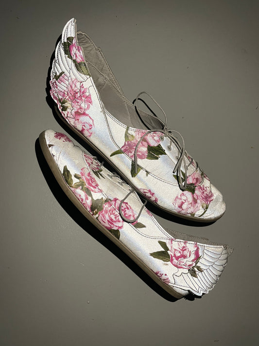 adidas Originals by Jeremy Scott S/S 2015 JS Wings Easy Five Floral - size 41 1/3
