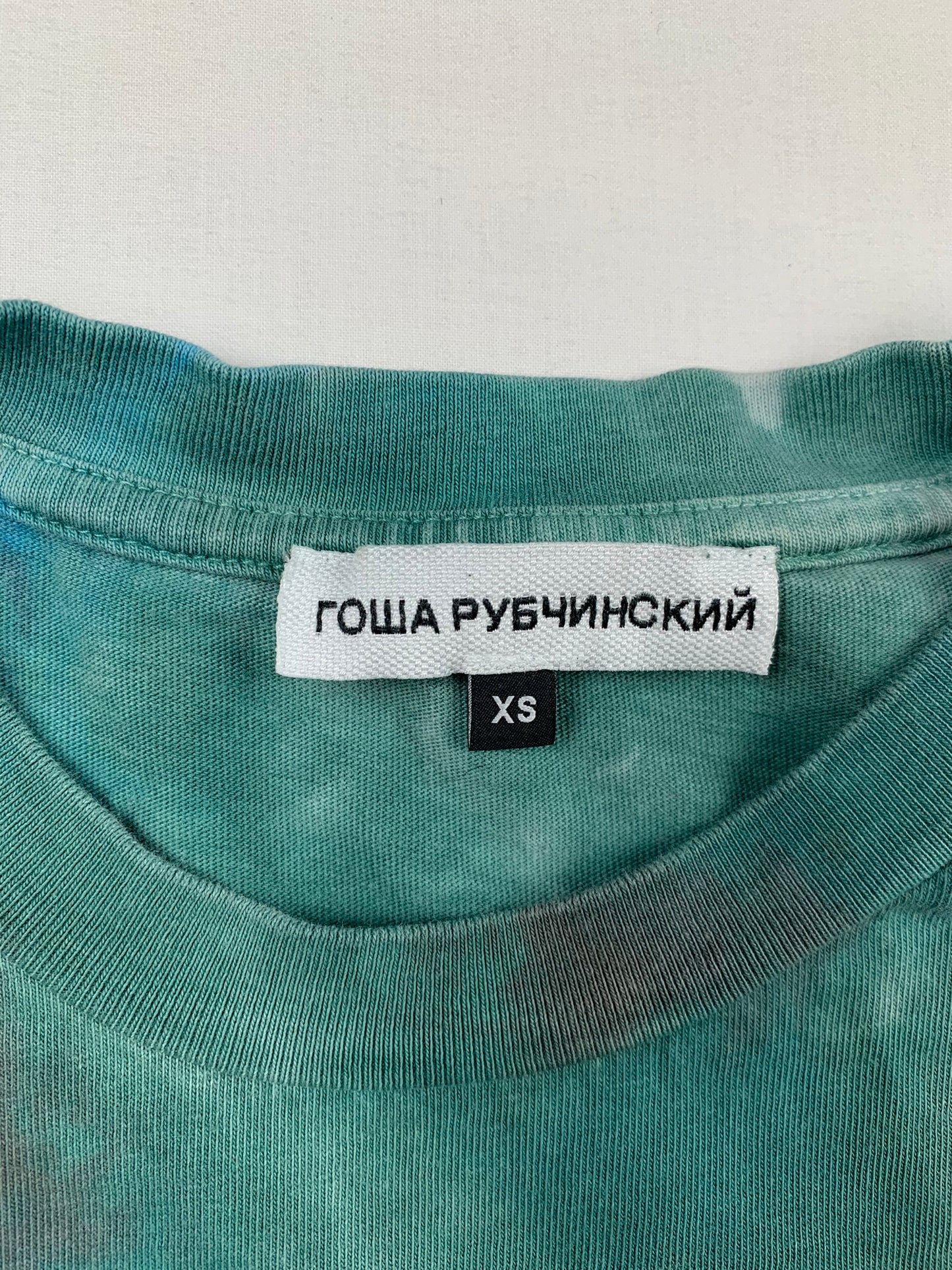 Gosha Rubchinskiy - S/S 2018 - World Cup alien tie-dye oversized long sleeve - size XS