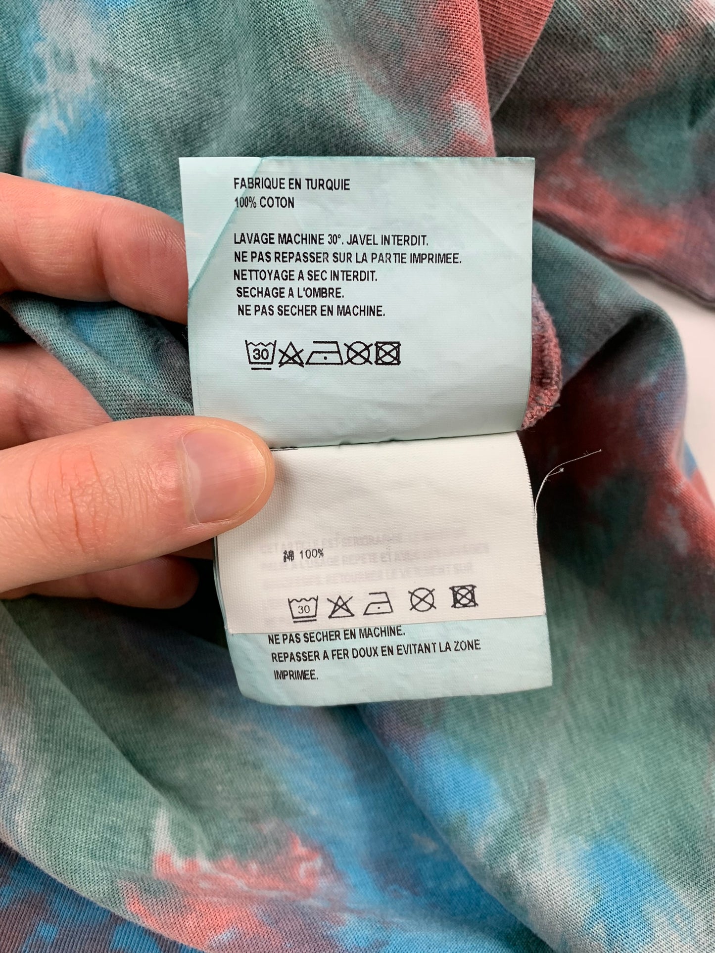 Gosha Rubchinskiy - S/S 2018 - World Cup alien tie-dye oversized long sleeve - size XS