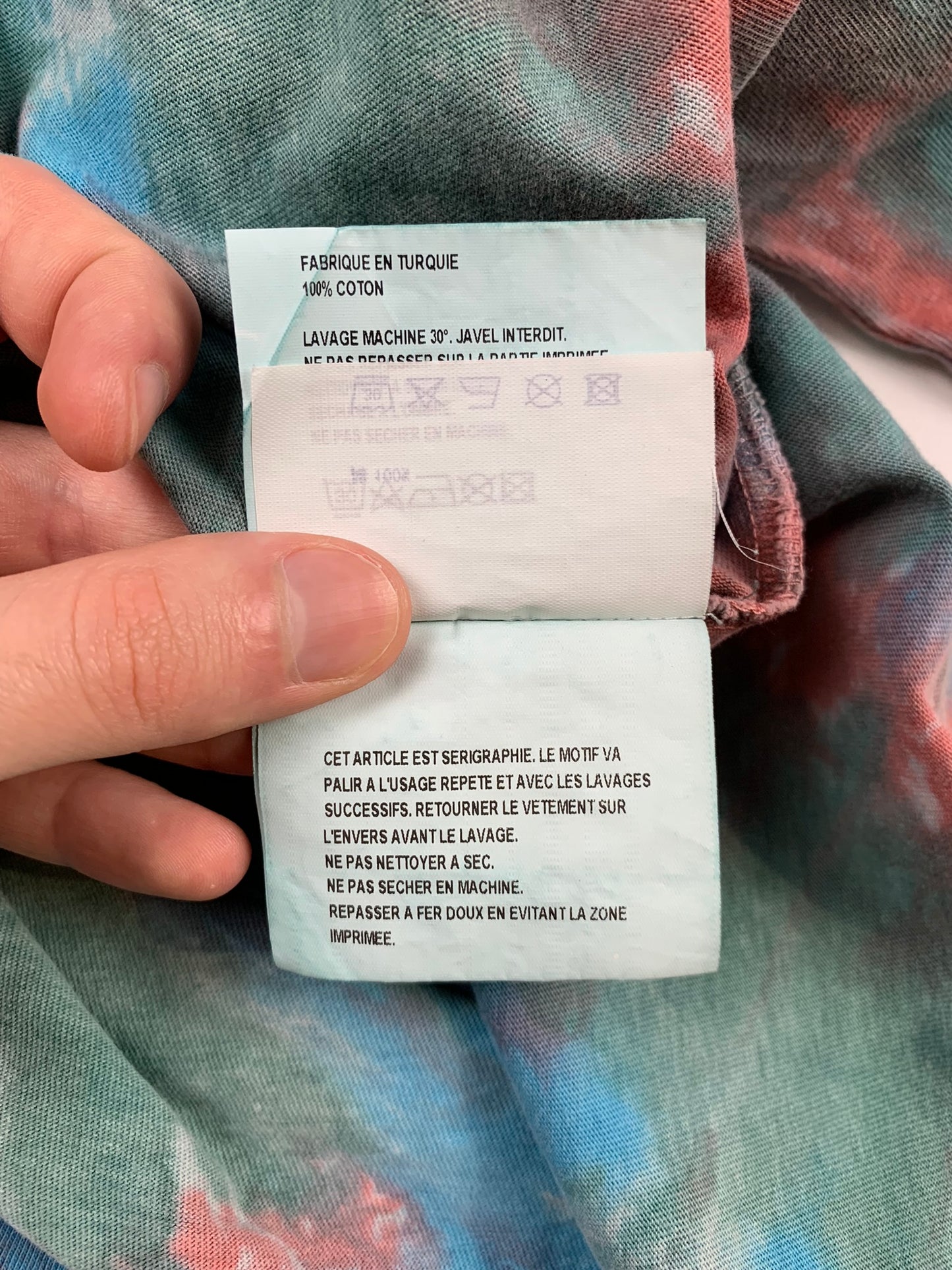 Gosha Rubchinskiy - S/S 2018 - World Cup alien tie-dye oversized long sleeve - size XS