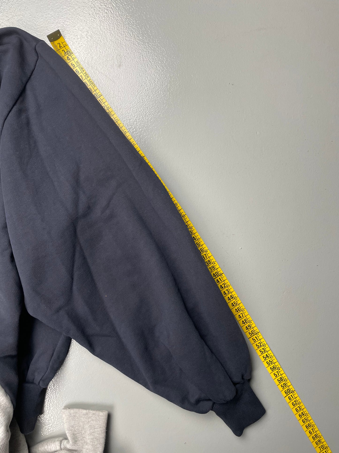 Gosha Rubchinskiy S/S 2018 split crewneck (grey/navy) - size XS