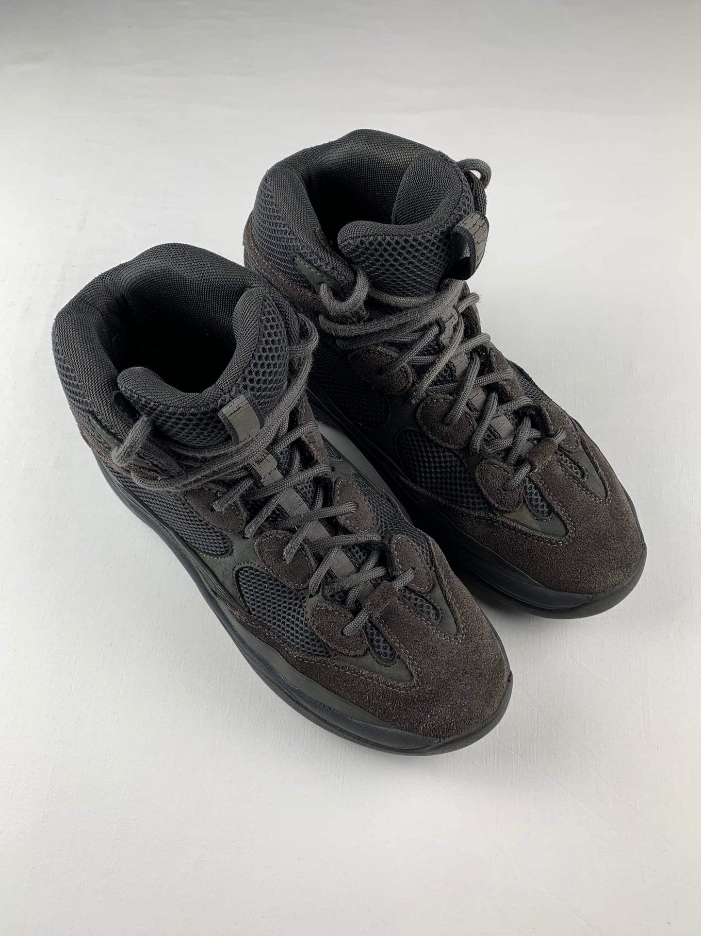 YEEZY Season 6 (2018) - Thick Suede, Mesh and Nubuck Desert Boot (Graphite) - size 44