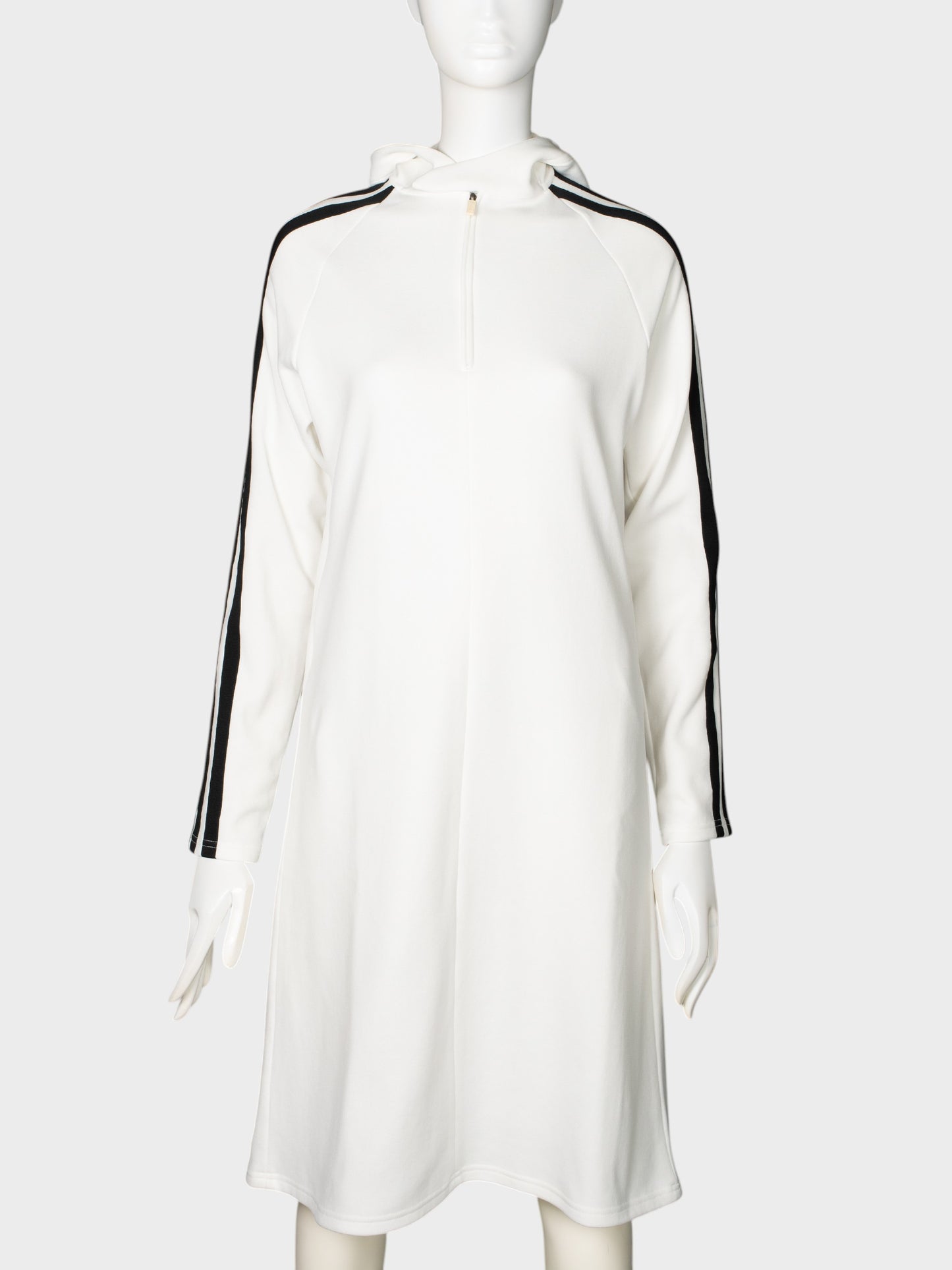 Y-3 - S/S 2003 - hooded track-dress (white) - size M