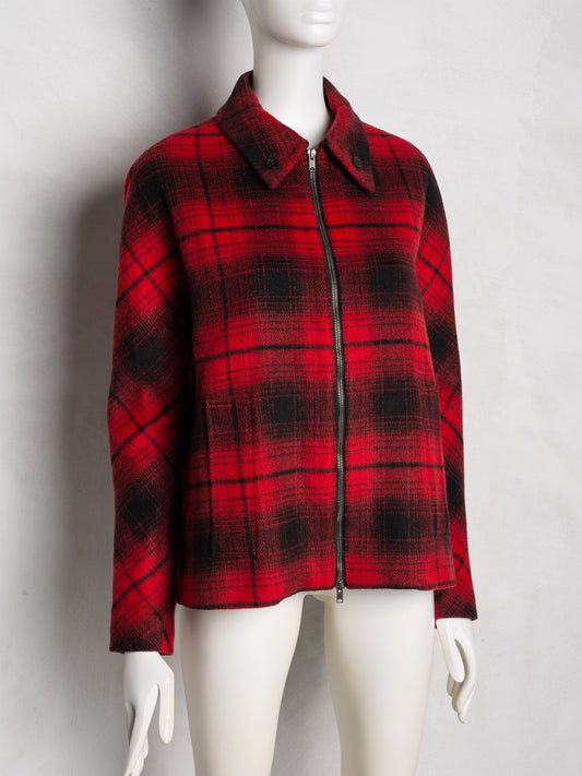 Damir Doma women's check wool jacket