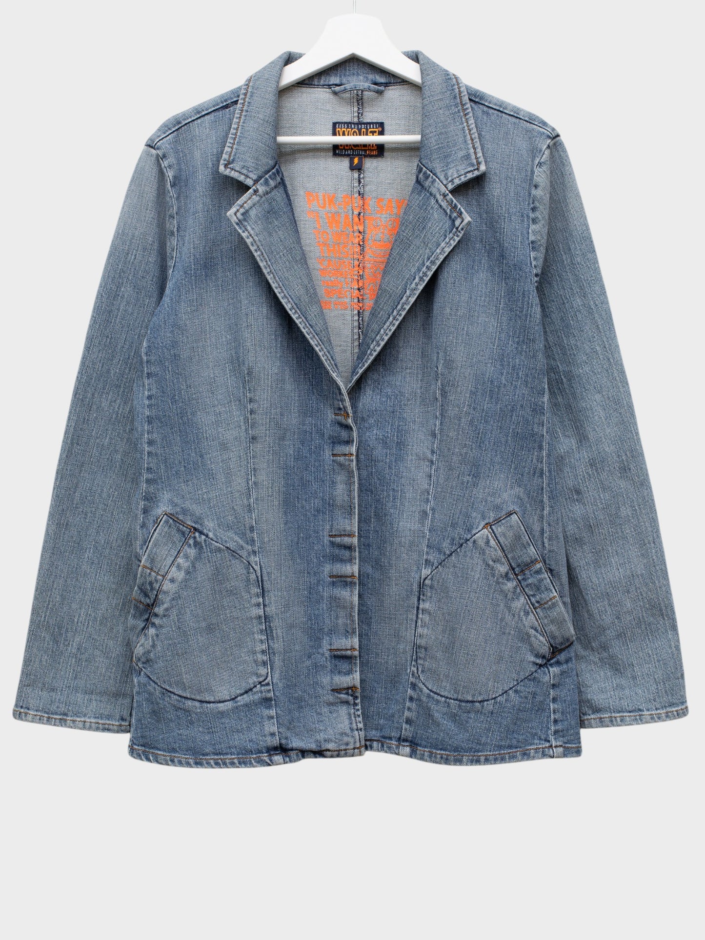 Wild & Lethal Trash - (vintage) - denim blazer - size 40