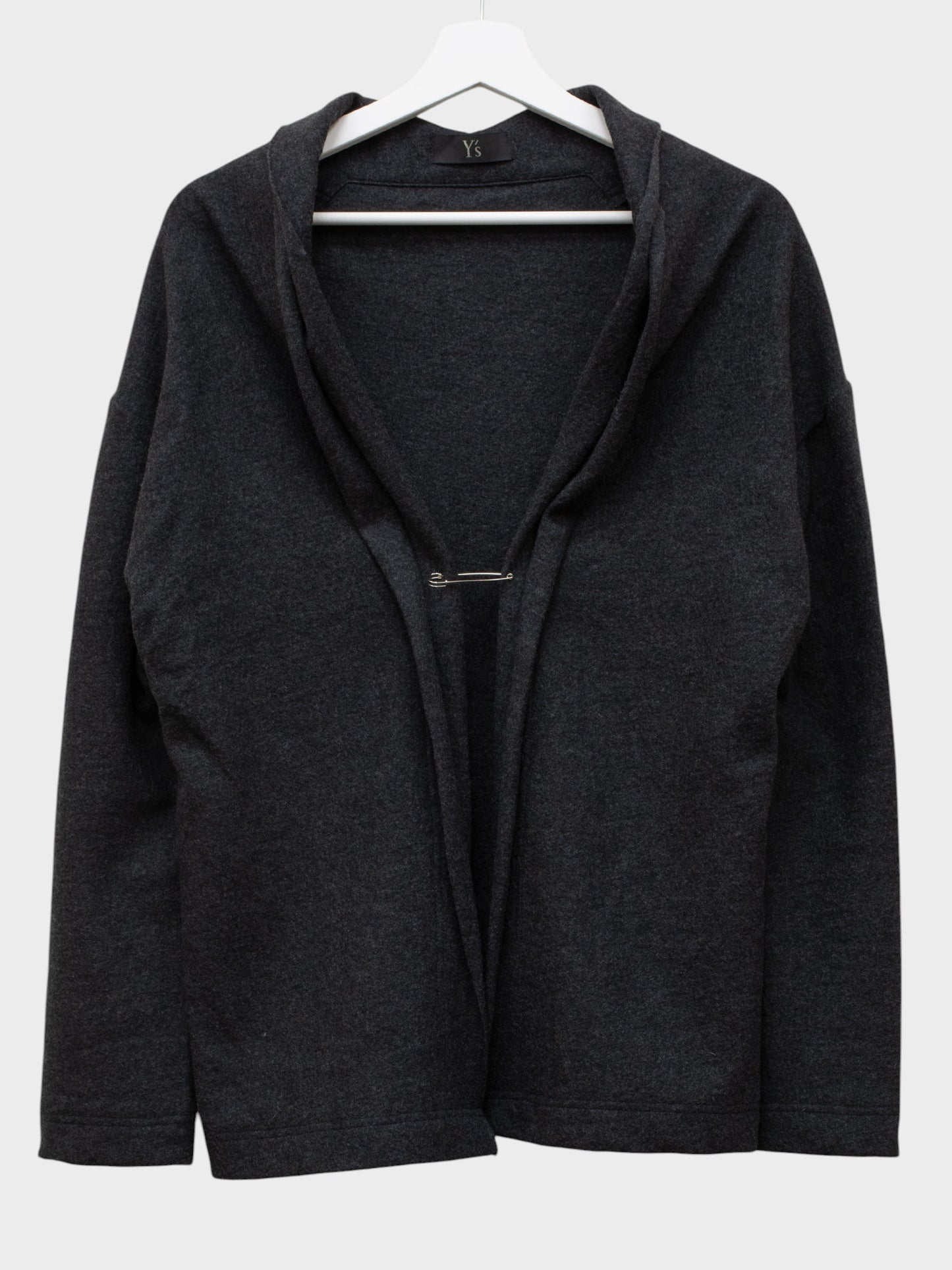 Y's - A/W 2014 - wool cardigan with pin closure - size 3