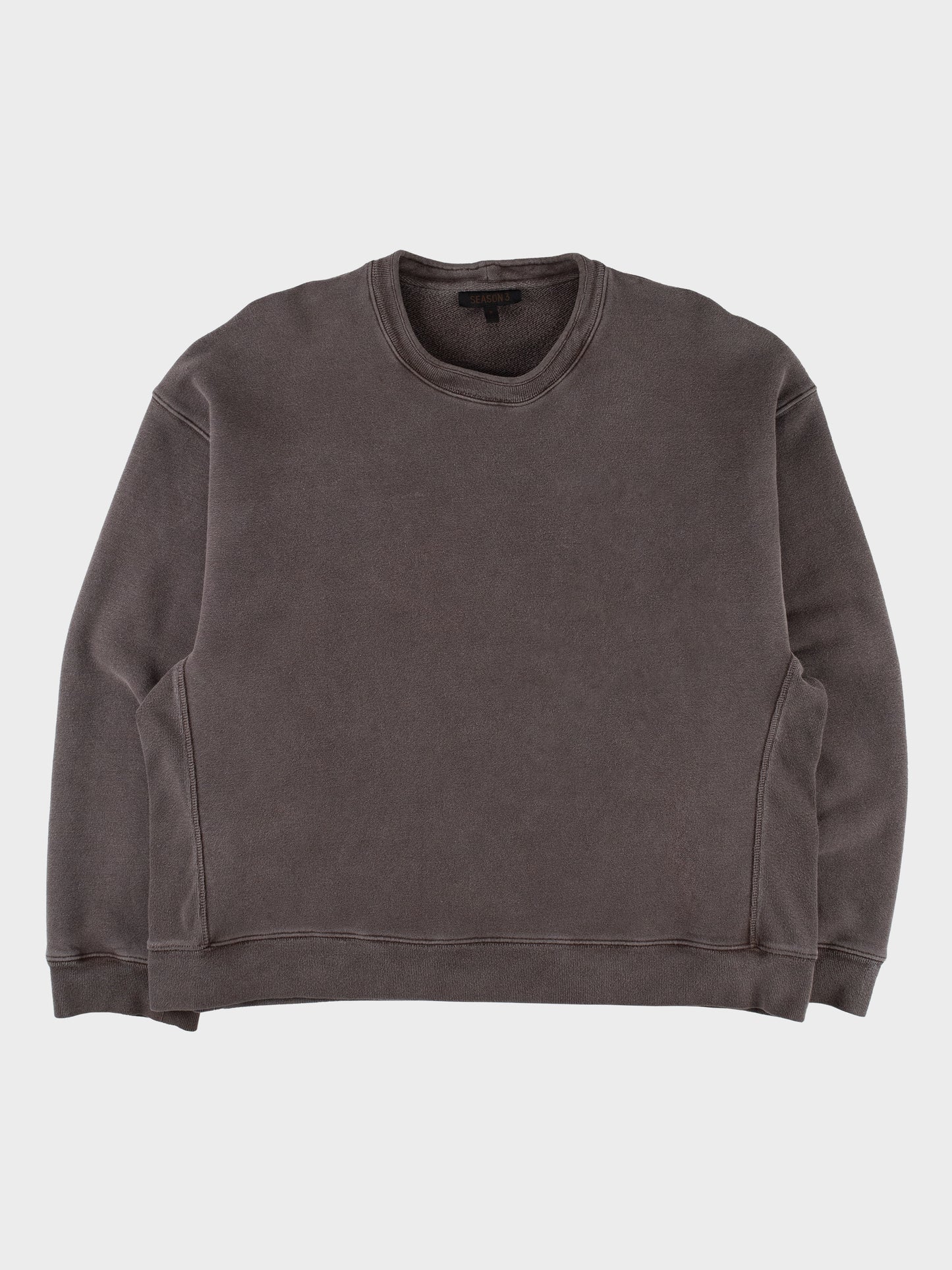 YEEZY Season 3 (2016) - Ribbed Crew Sweat (Onyx Earth) - size M