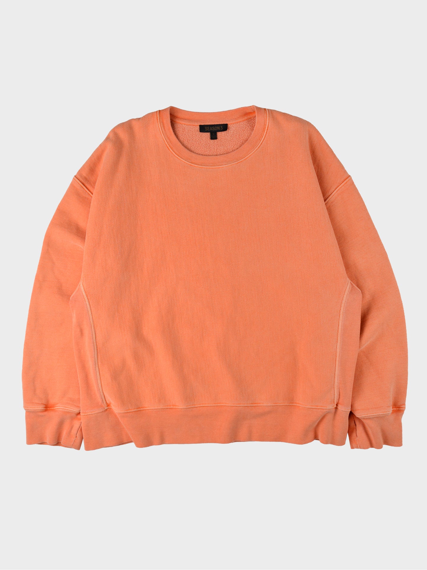 YEEZY Season 3 (2016) - Fleece Crew Sweat (Warning Orange) - size S
